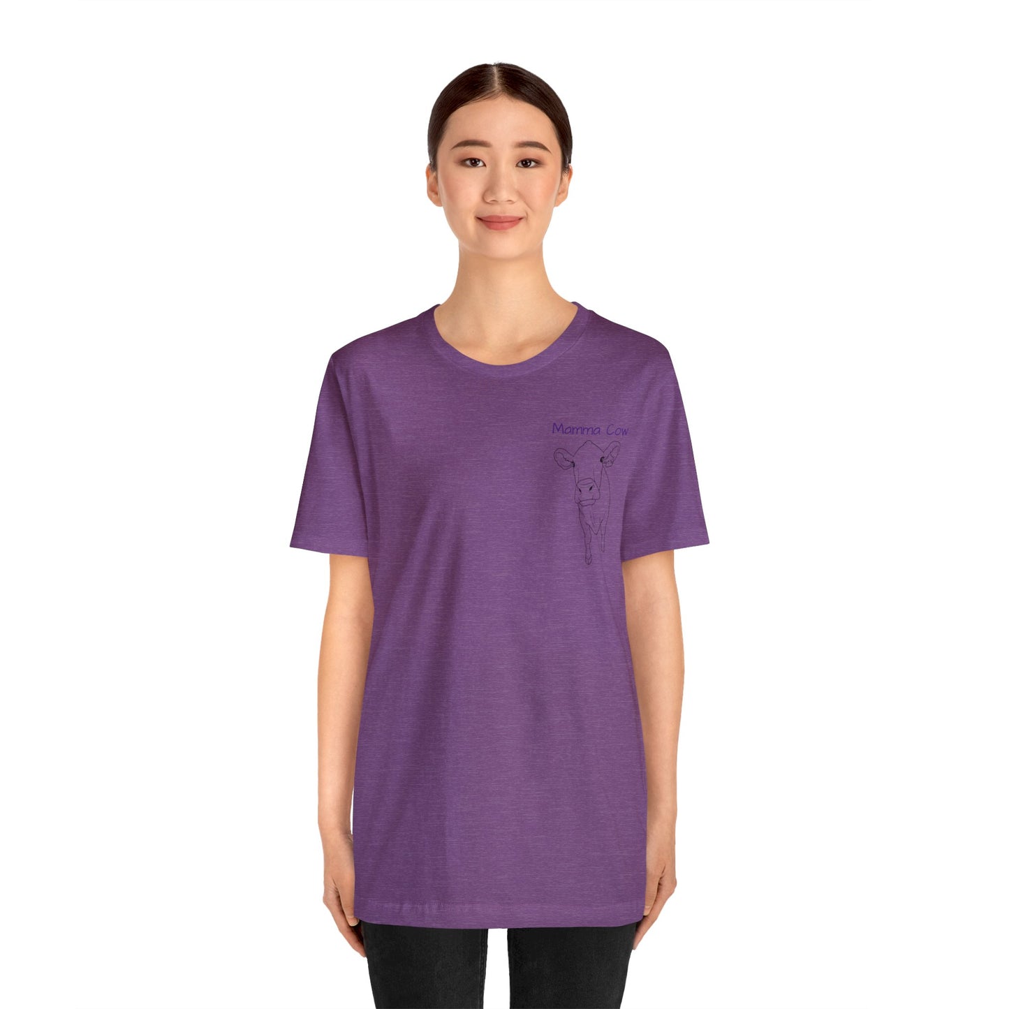 Country Girl Customs T-shirt with Mamma Cow outline