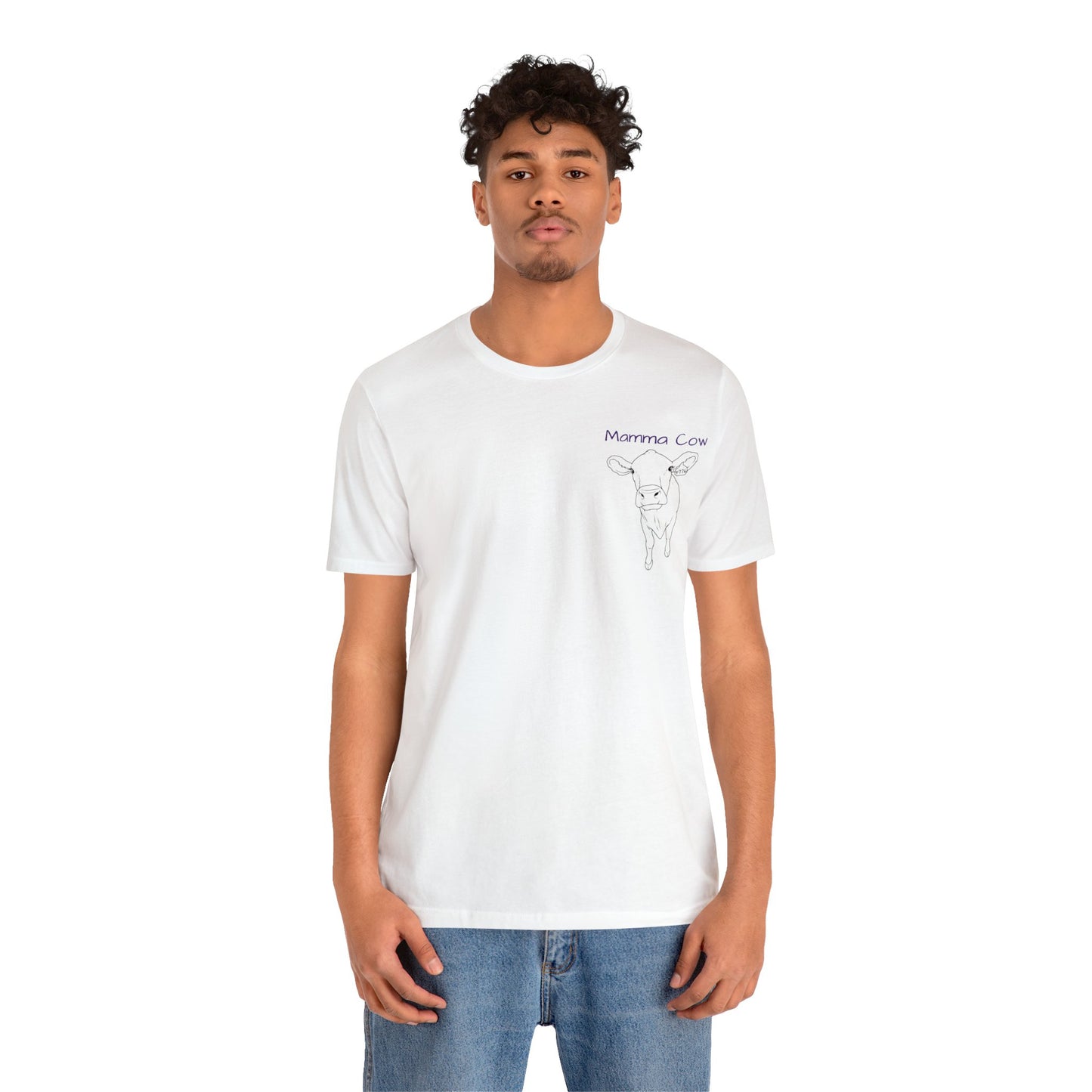Country Girl Customs T-shirt with Mamma Cow outline