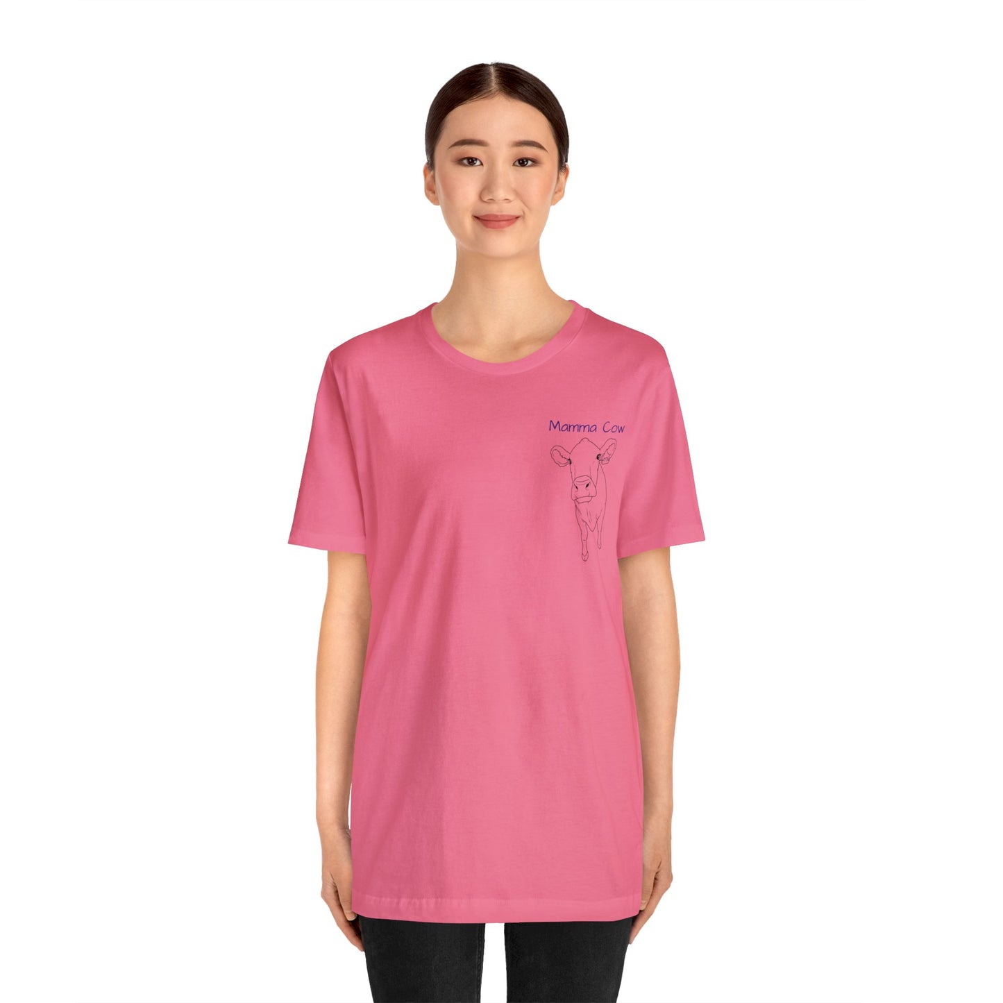 Country Girl Customs T-shirt with Mamma Cow outline