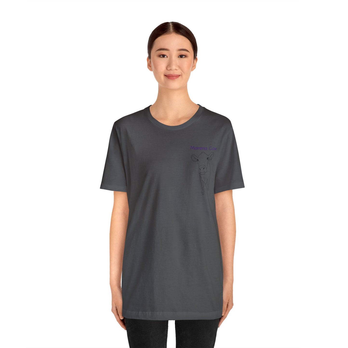 Country Girl Customs T-shirt with Mamma Cow outline