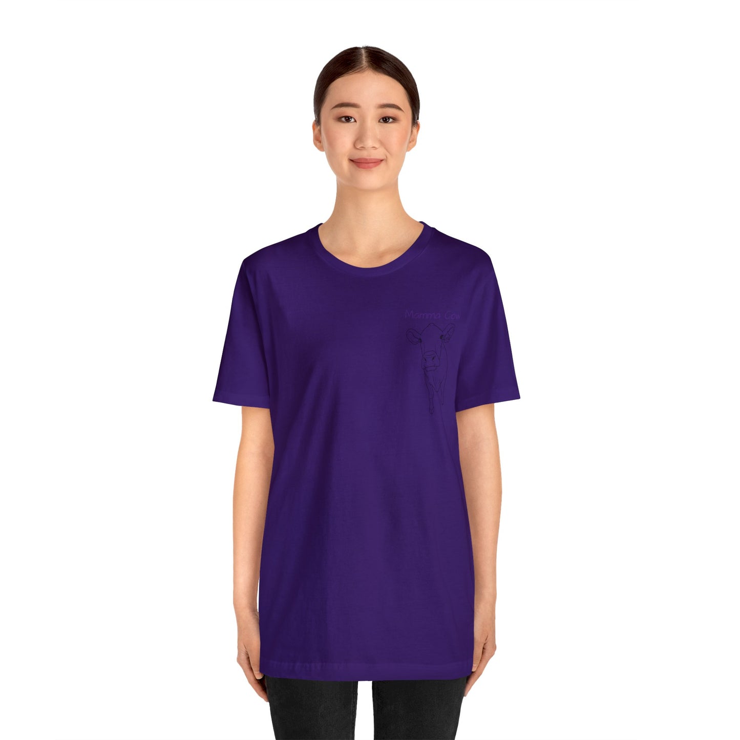 Country Girl Customs T-shirt with Mamma Cow outline