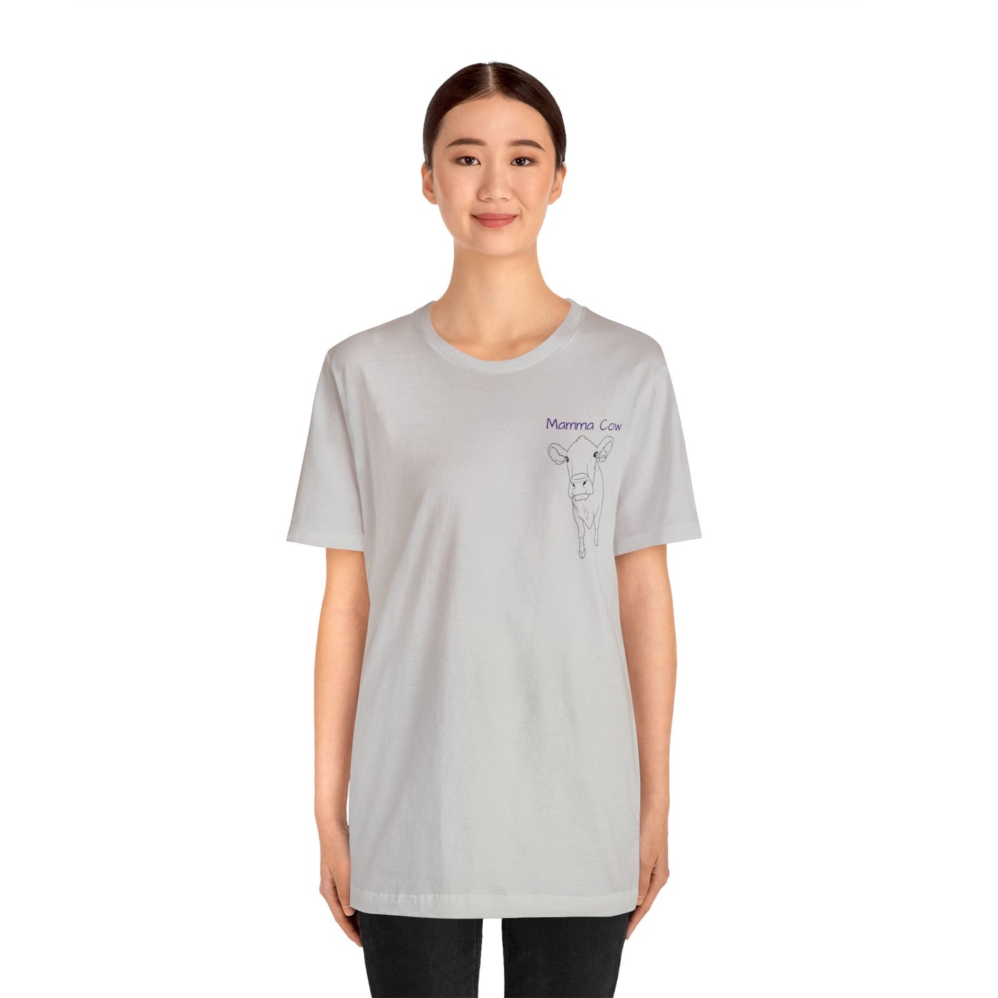 Country Girl Customs T-shirt with Mamma Cow outline