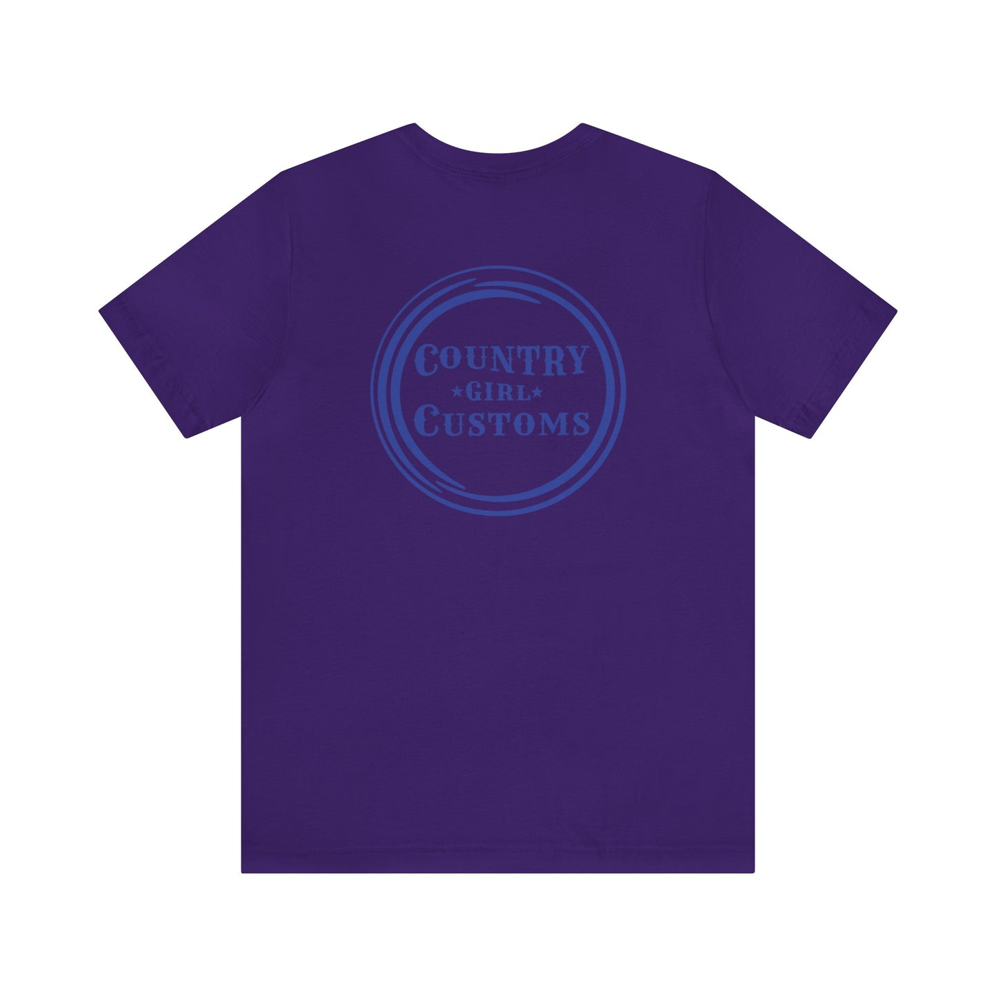 Country Girl Customs T-shirt with Mamma Cow outline