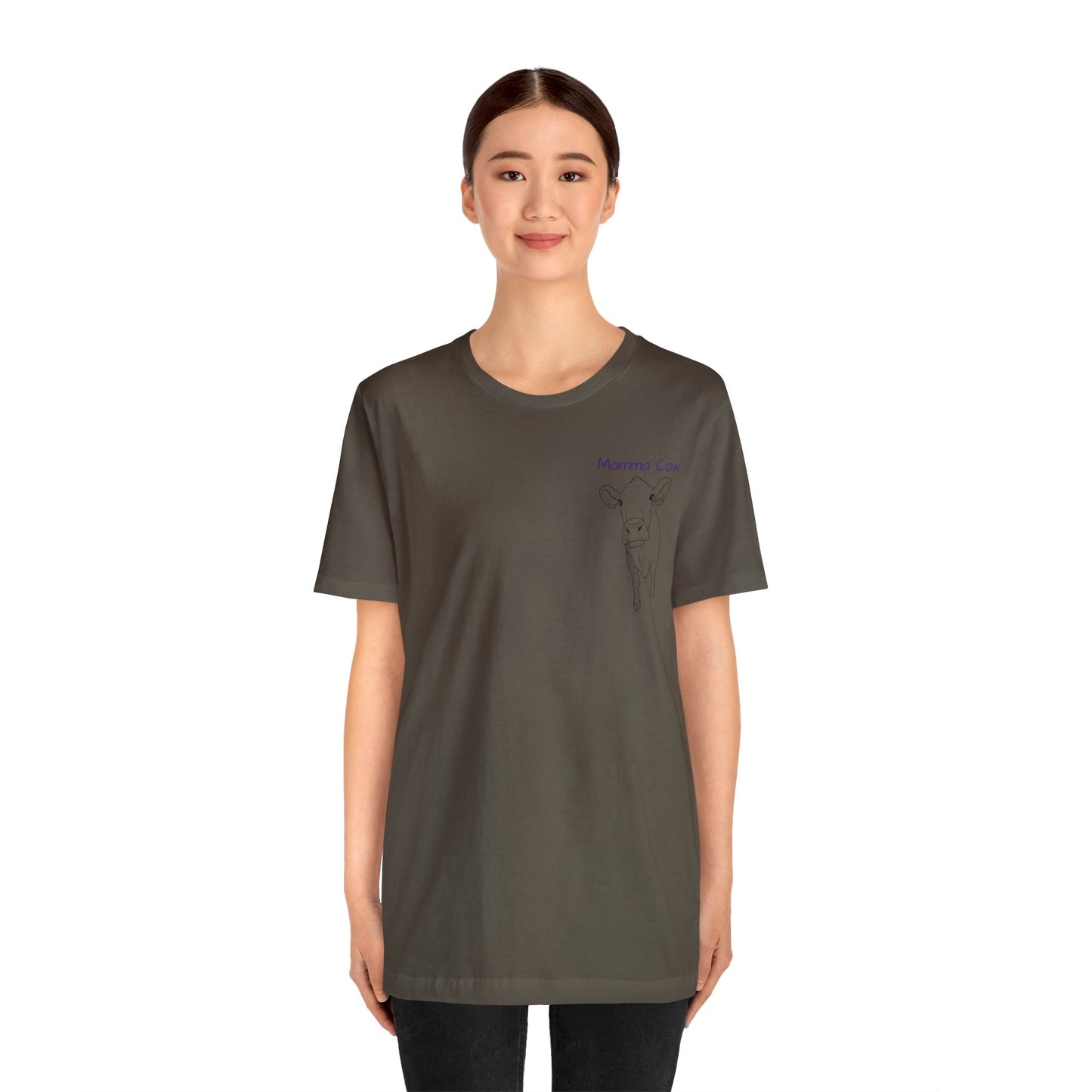 Country Girl Customs T-shirt with Mamma Cow outline