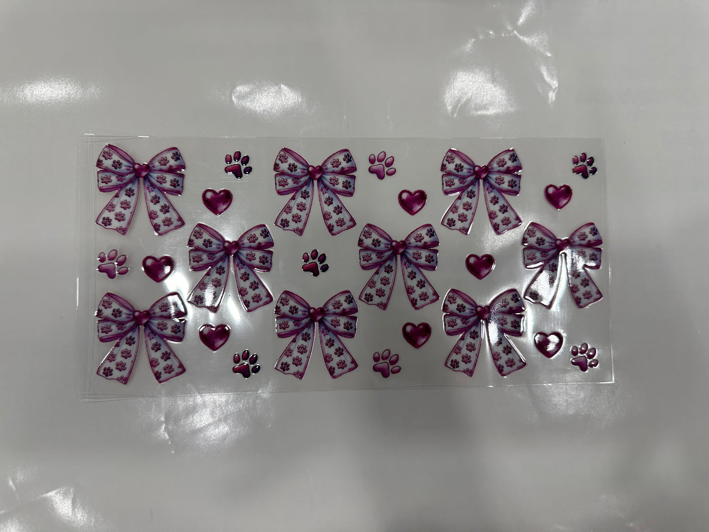 #222 - paw print bows small