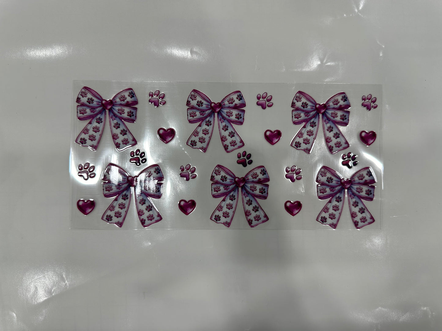 #223 - paw print bows large