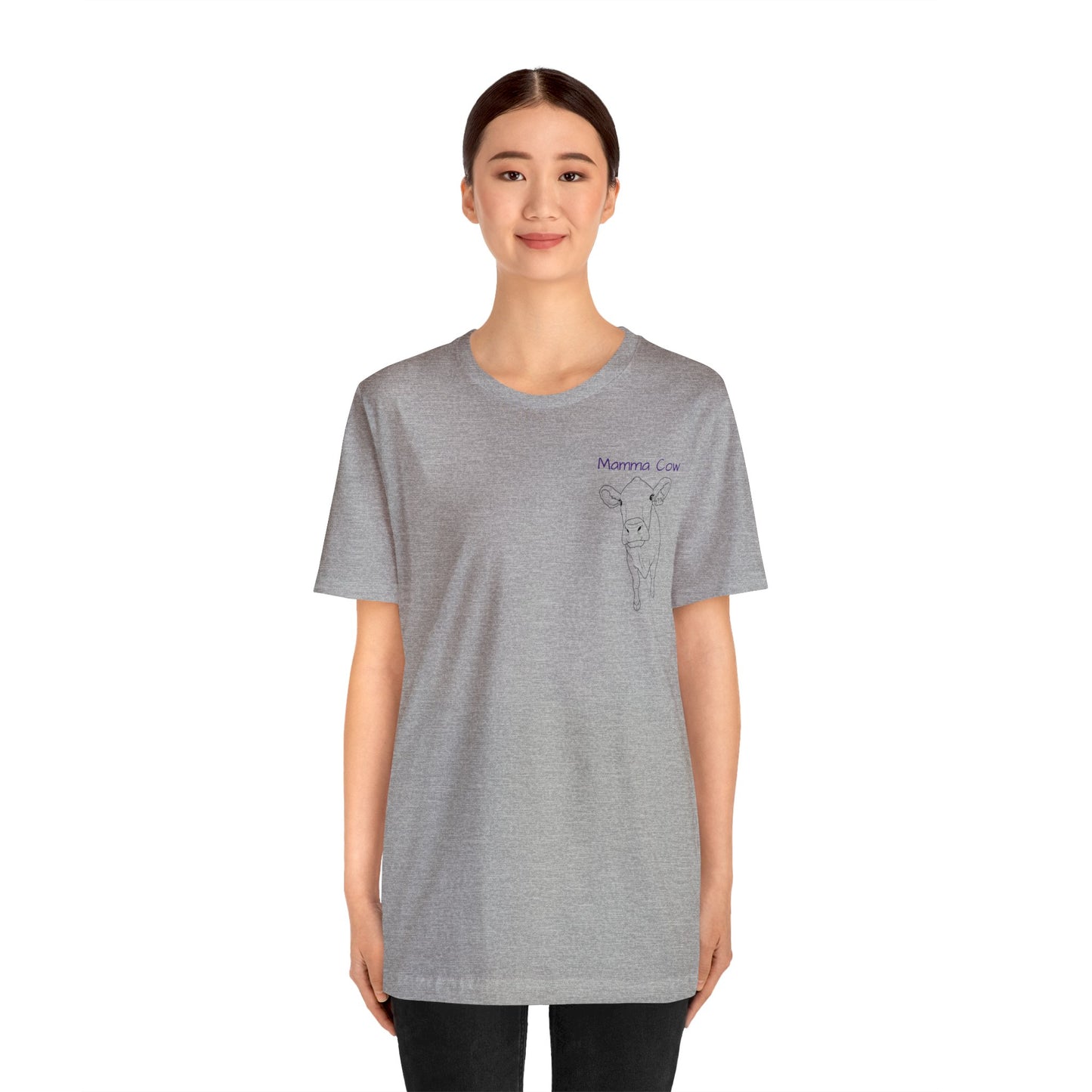 Country Girl Customs T-shirt with Mamma Cow outline