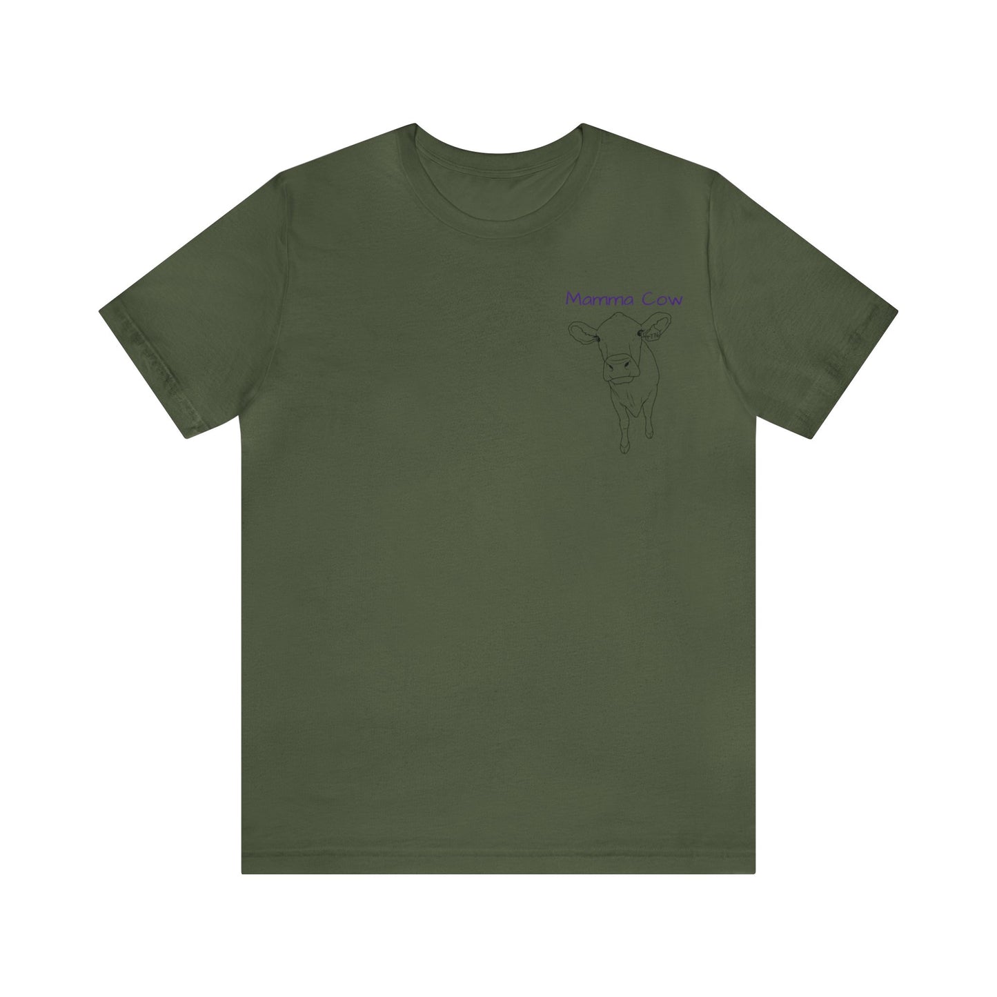 Country Girl Customs T-shirt with Mamma Cow outline