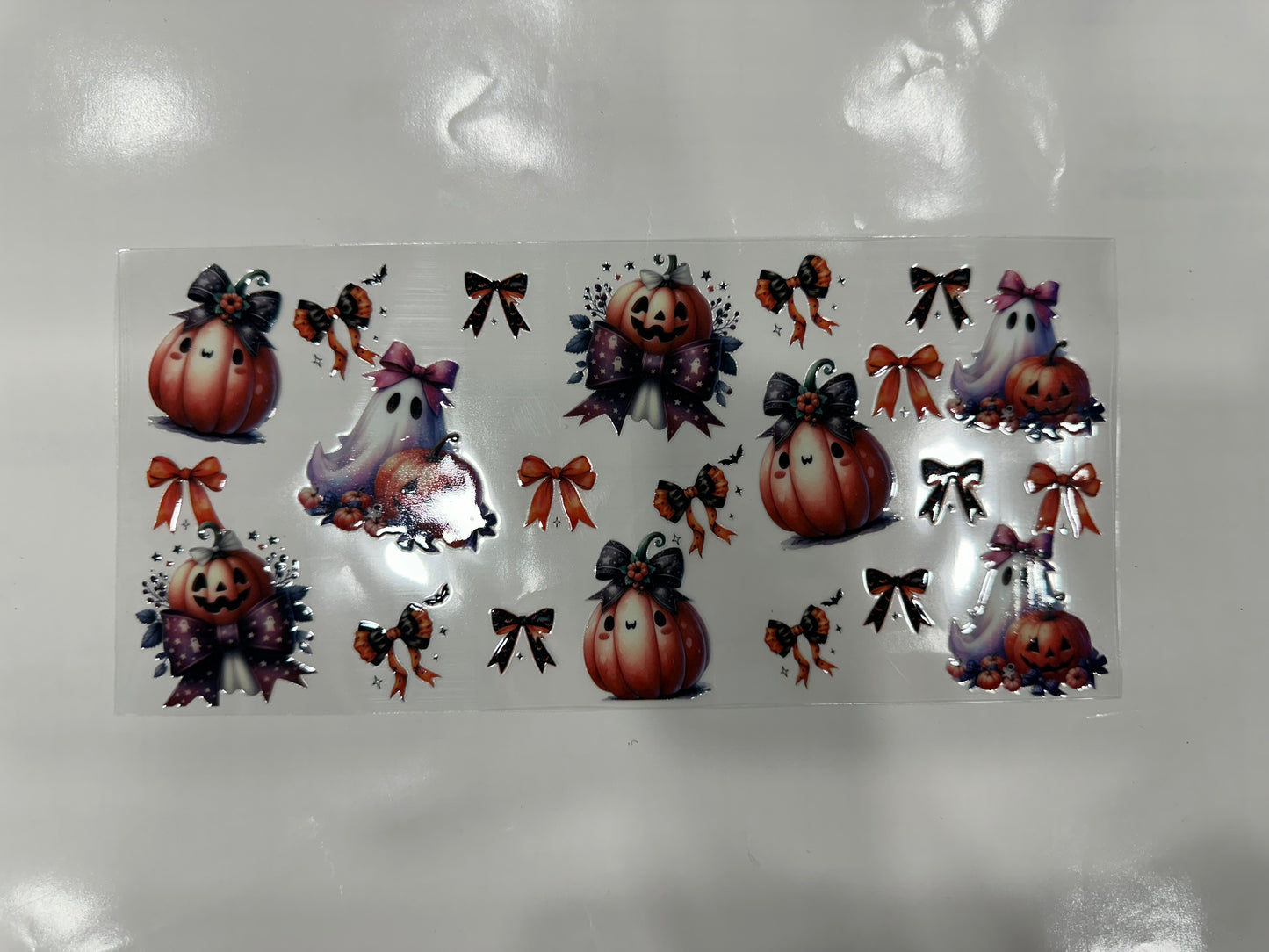 #273 - pumpkin ghost bows