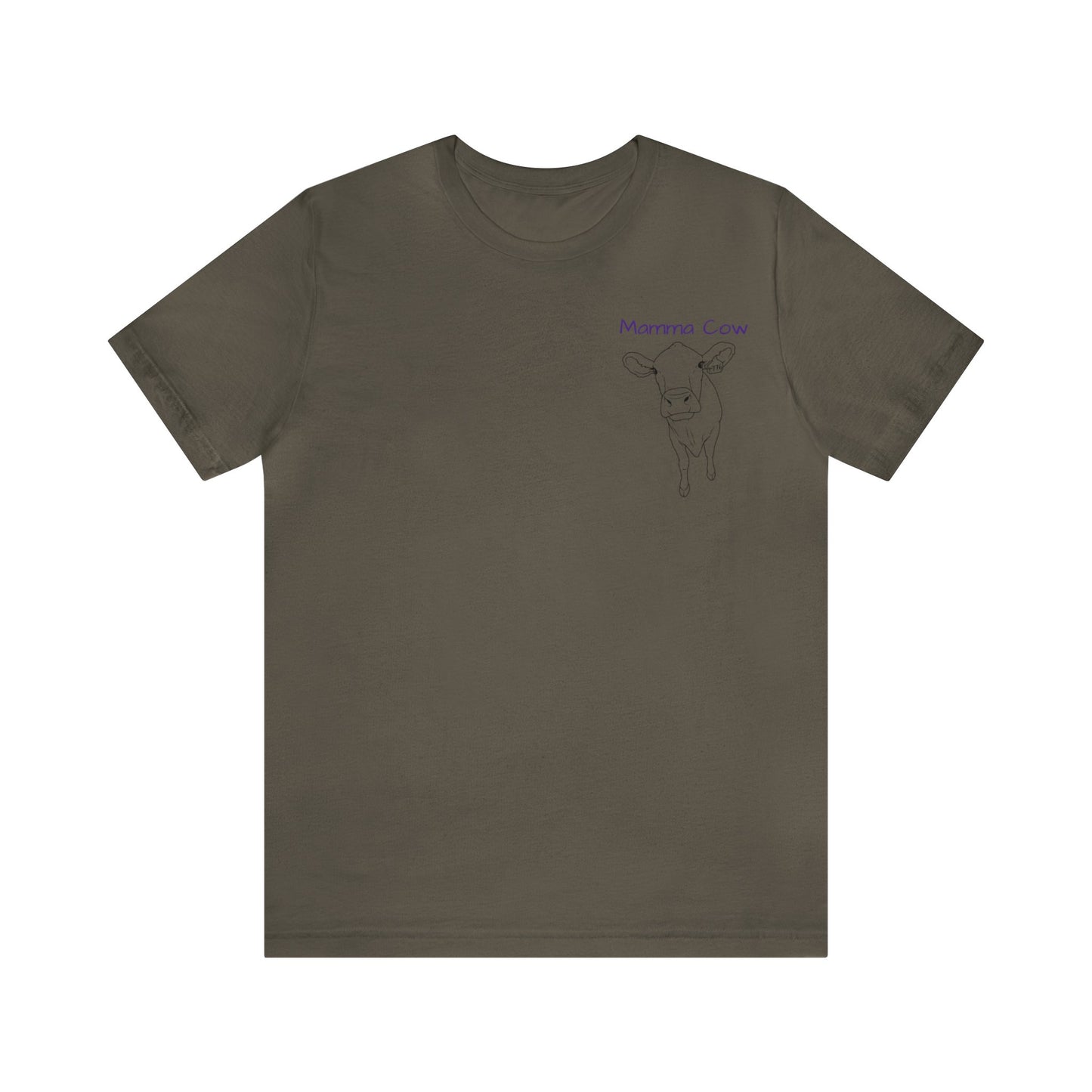 Country Girl Customs T-shirt with Mamma Cow outline