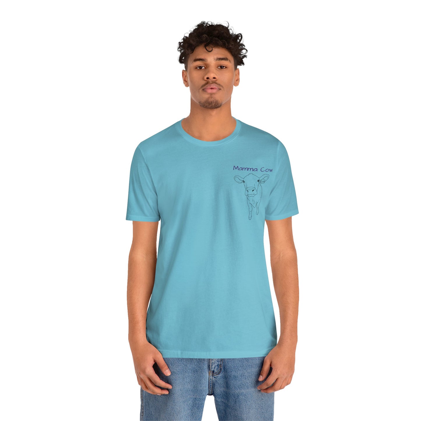 Country Girl Customs T-shirt with Mamma Cow outline