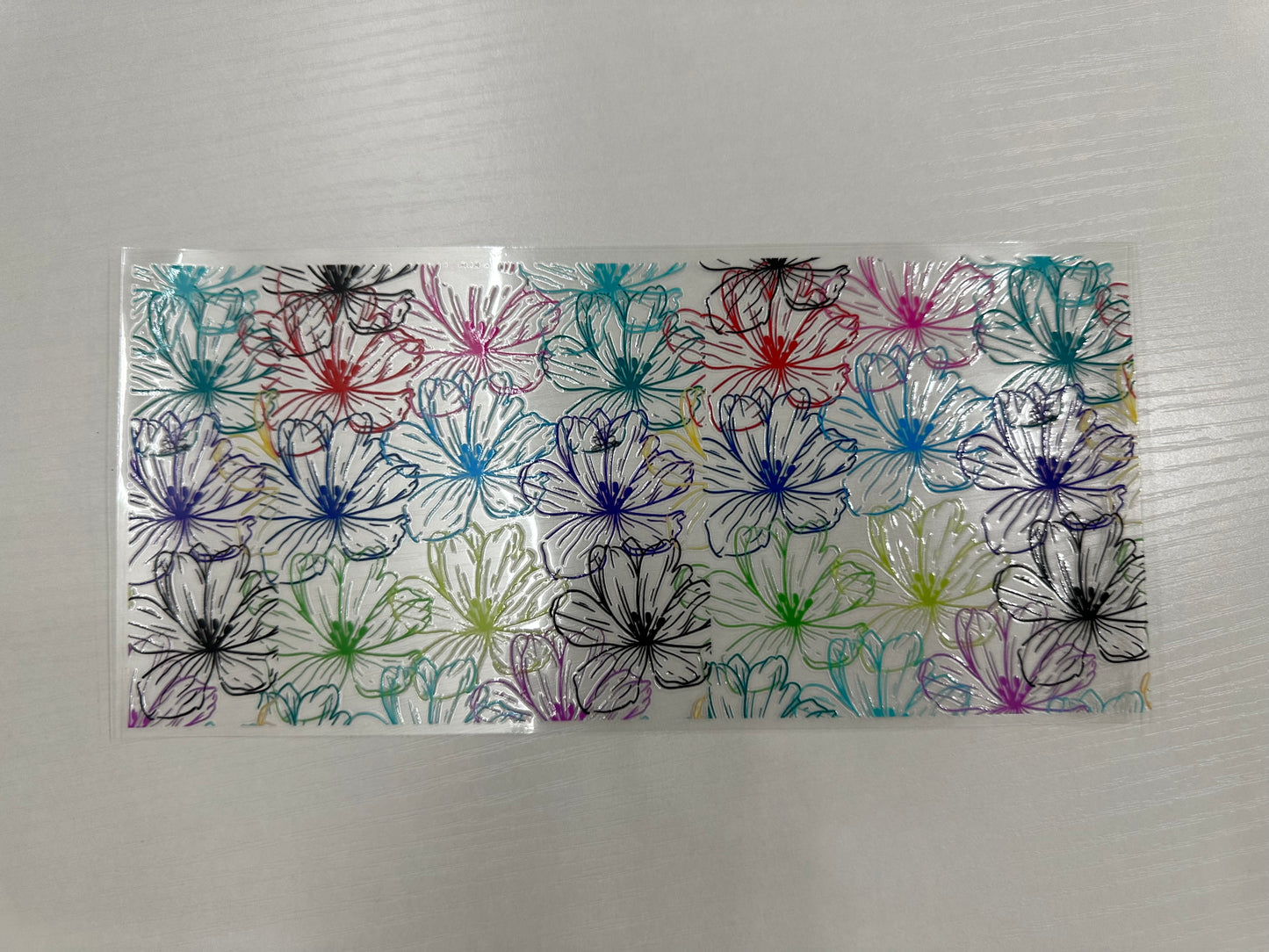 #33 - multicolored flower lines