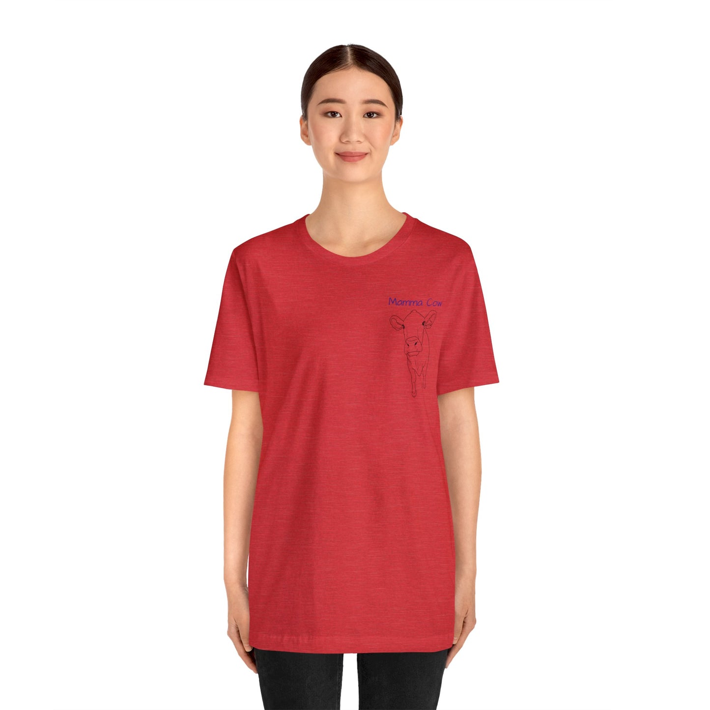 Country Girl Customs T-shirt with Mamma Cow outline