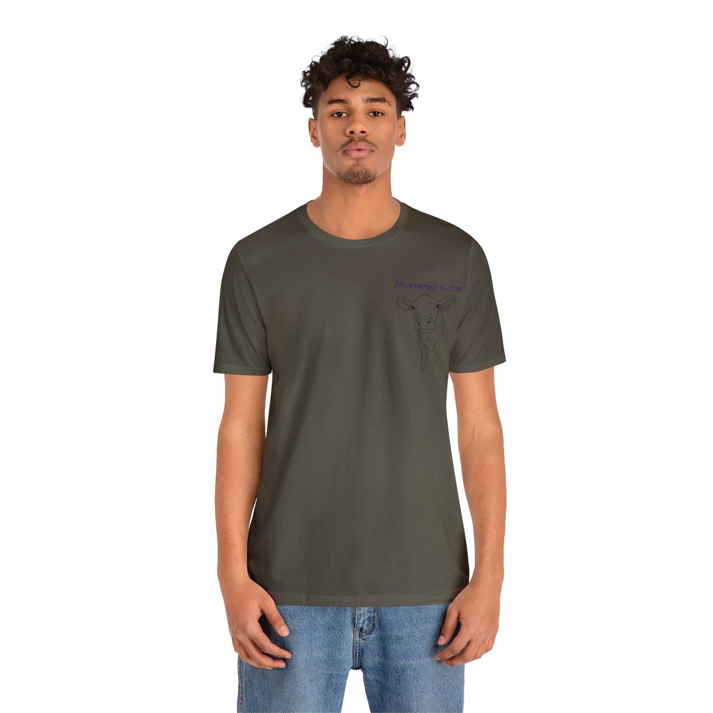 Country Girl Customs T-shirt with Mamma Cow outline