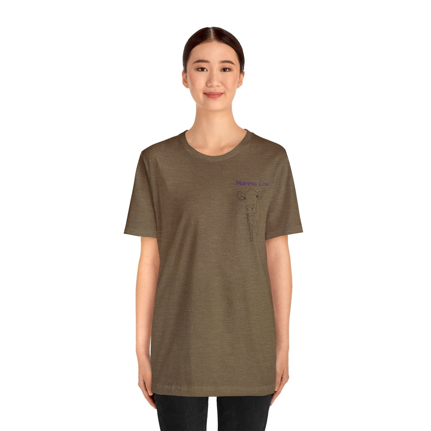 Country Girl Customs T-shirt with Mamma Cow outline