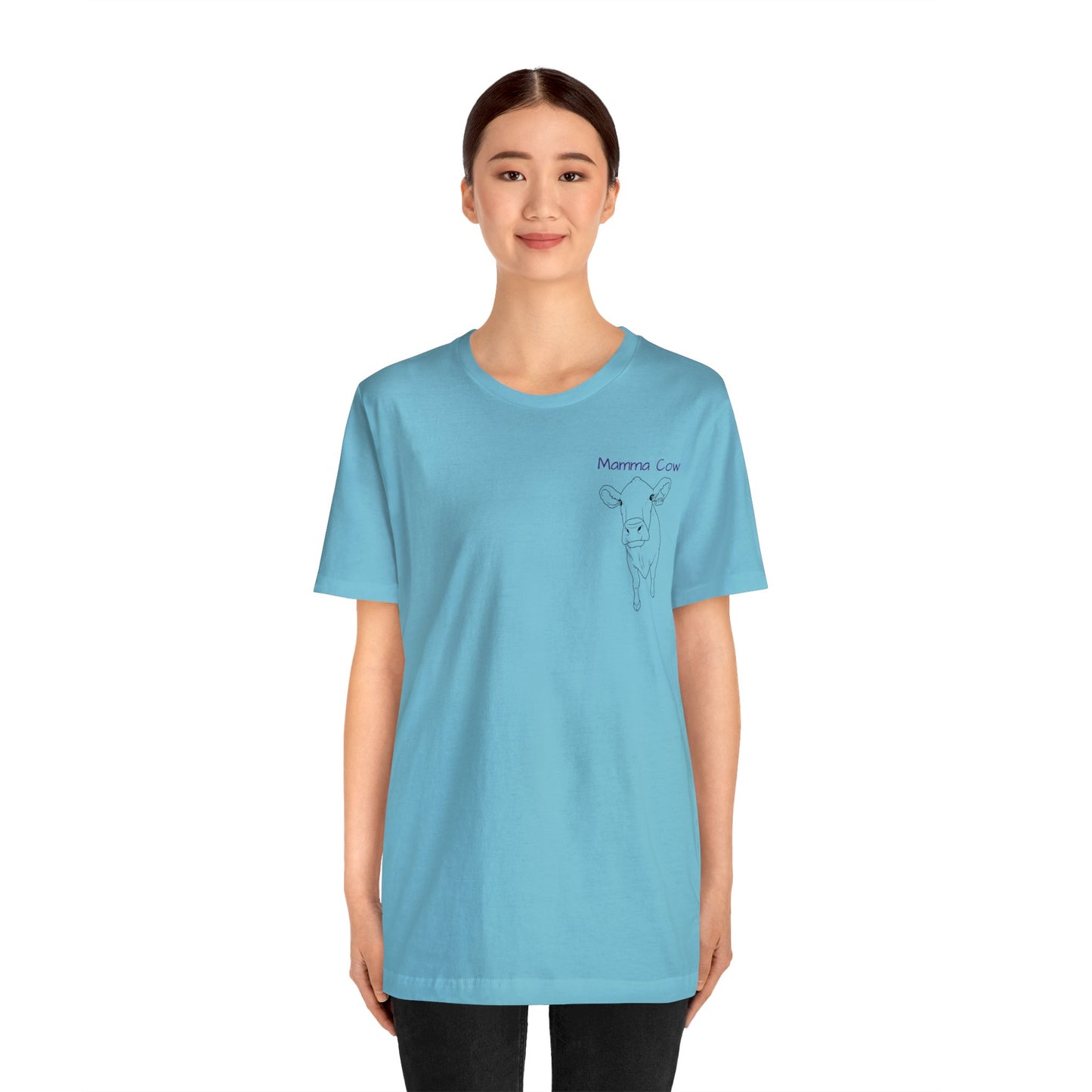 Country Girl Customs T-shirt with Mamma Cow outline