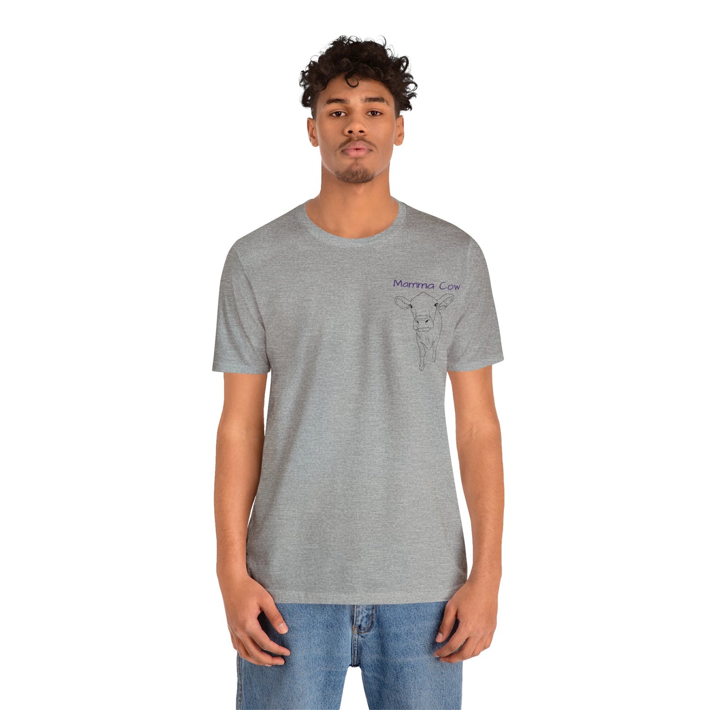 Country Girl Customs T-shirt with Mamma Cow outline