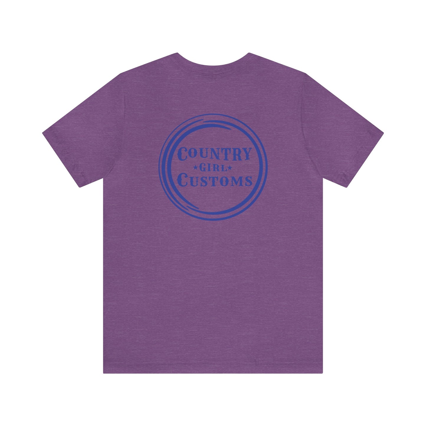 Country Girl Customs T-shirt with Mamma Cow outline