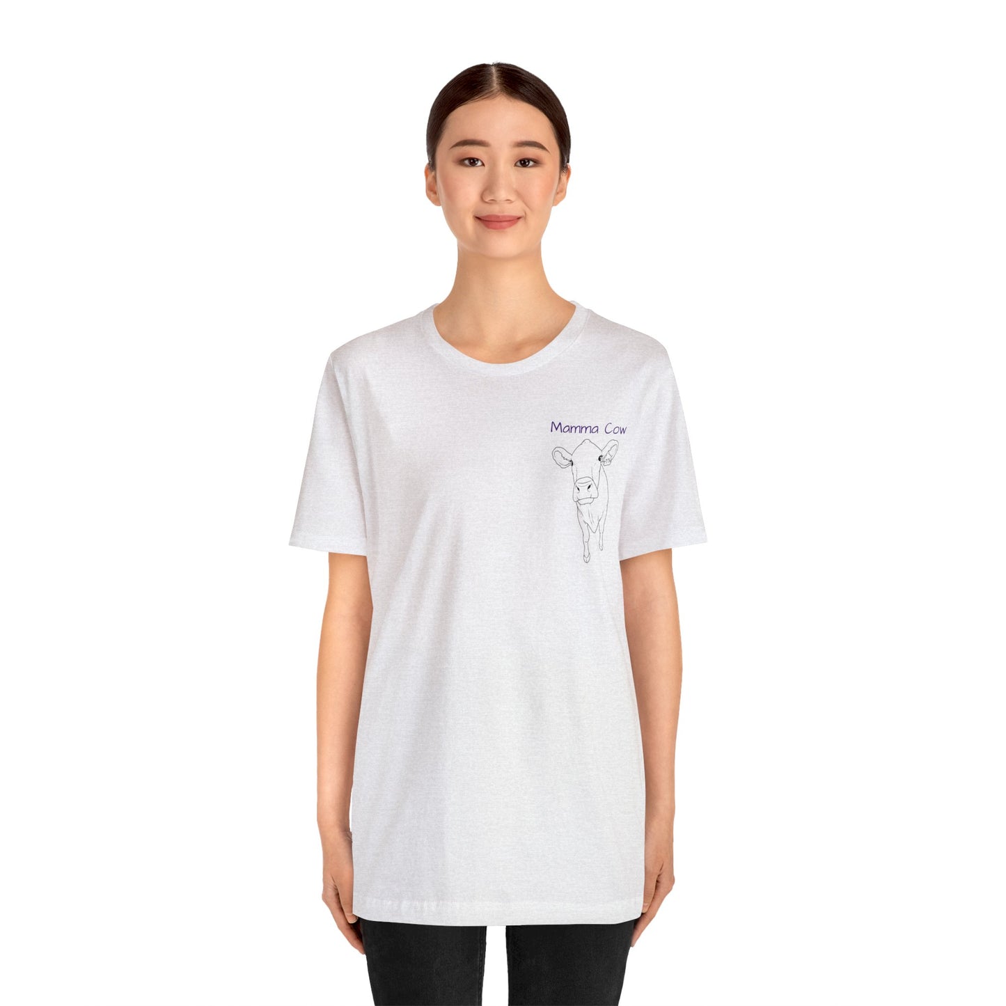 Country Girl Customs T-shirt with Mamma Cow outline