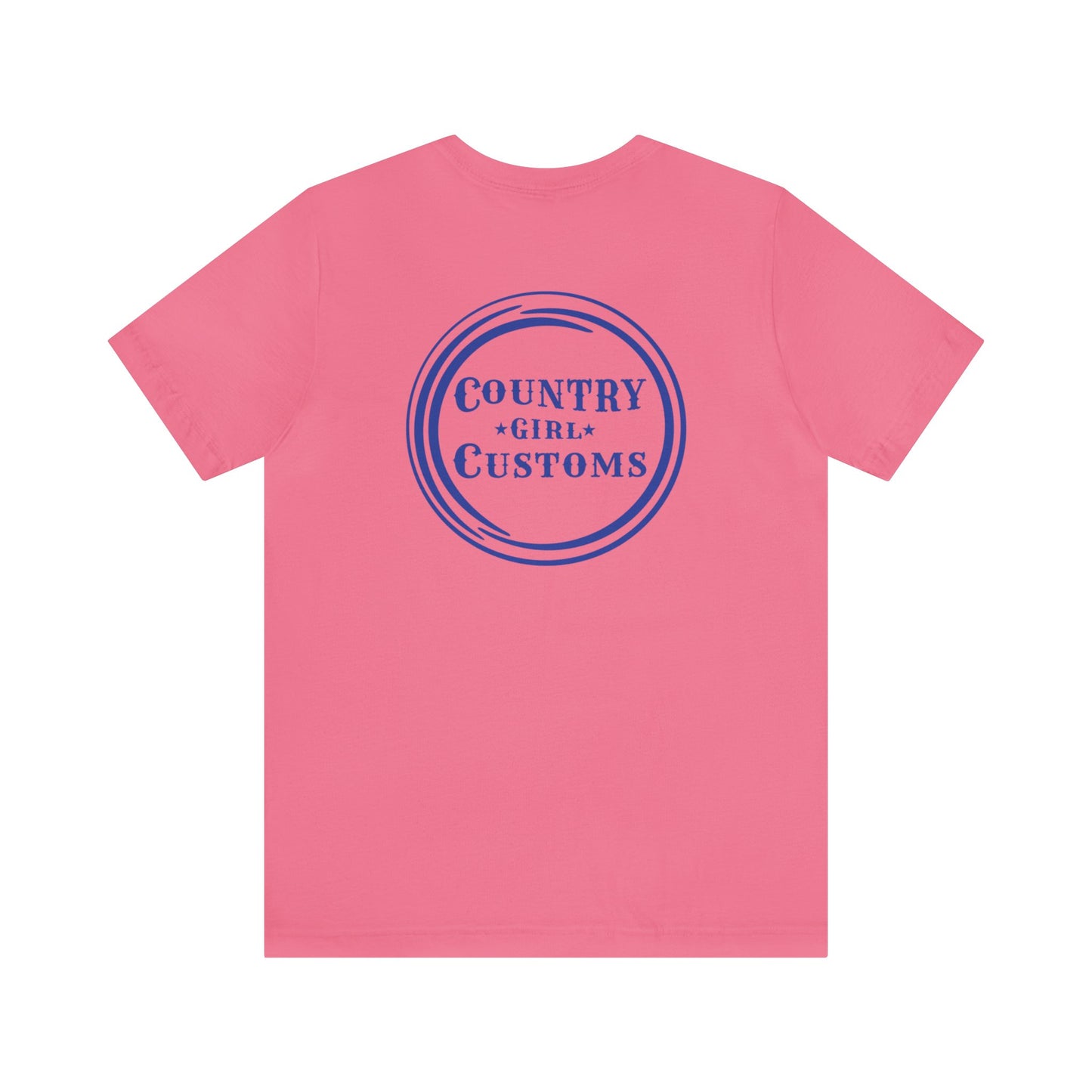 Country Girl Customs T-shirt with Mamma Cow outline