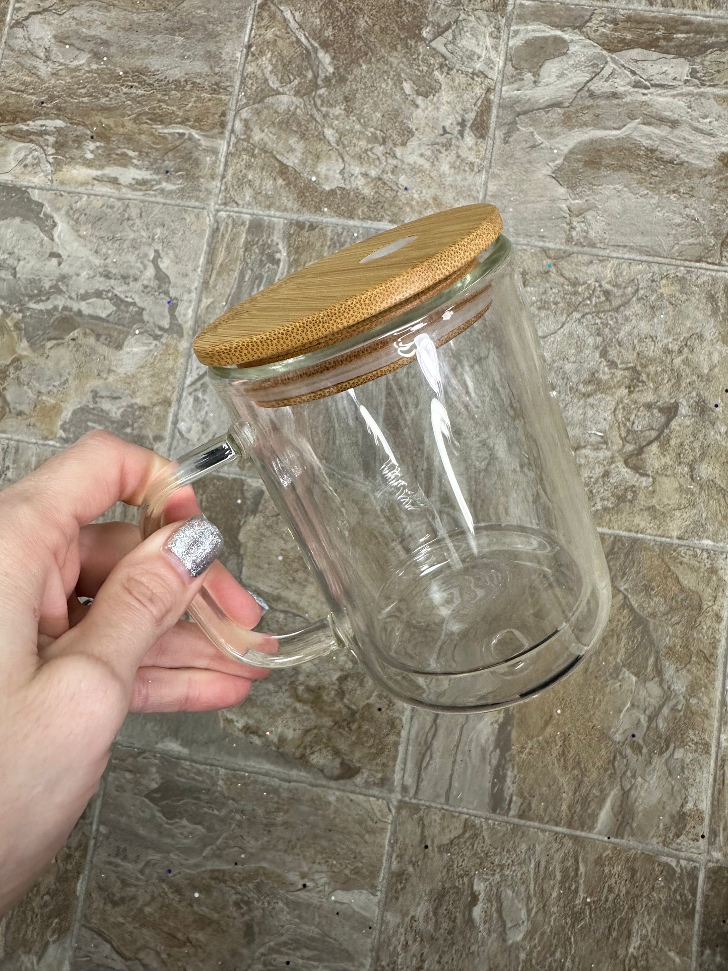 15 oz Snow Globe Mug - Glass
