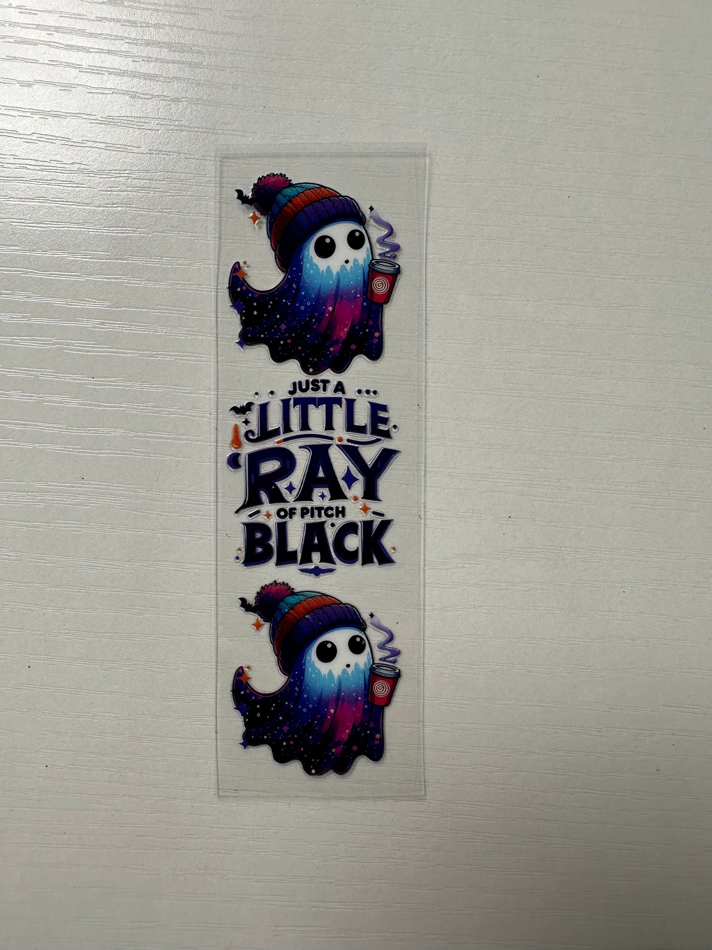 P14 little ray of black ghost pen decal