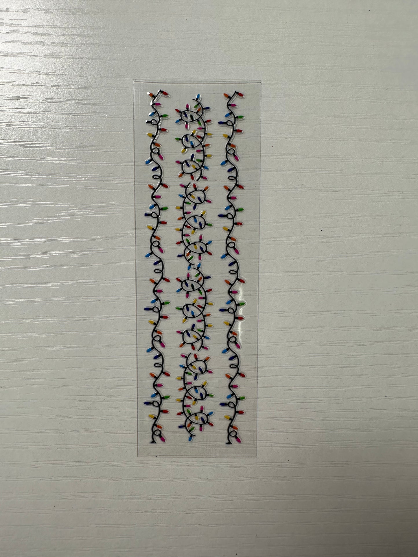 P19 christmas lights 3 strands pen decal
