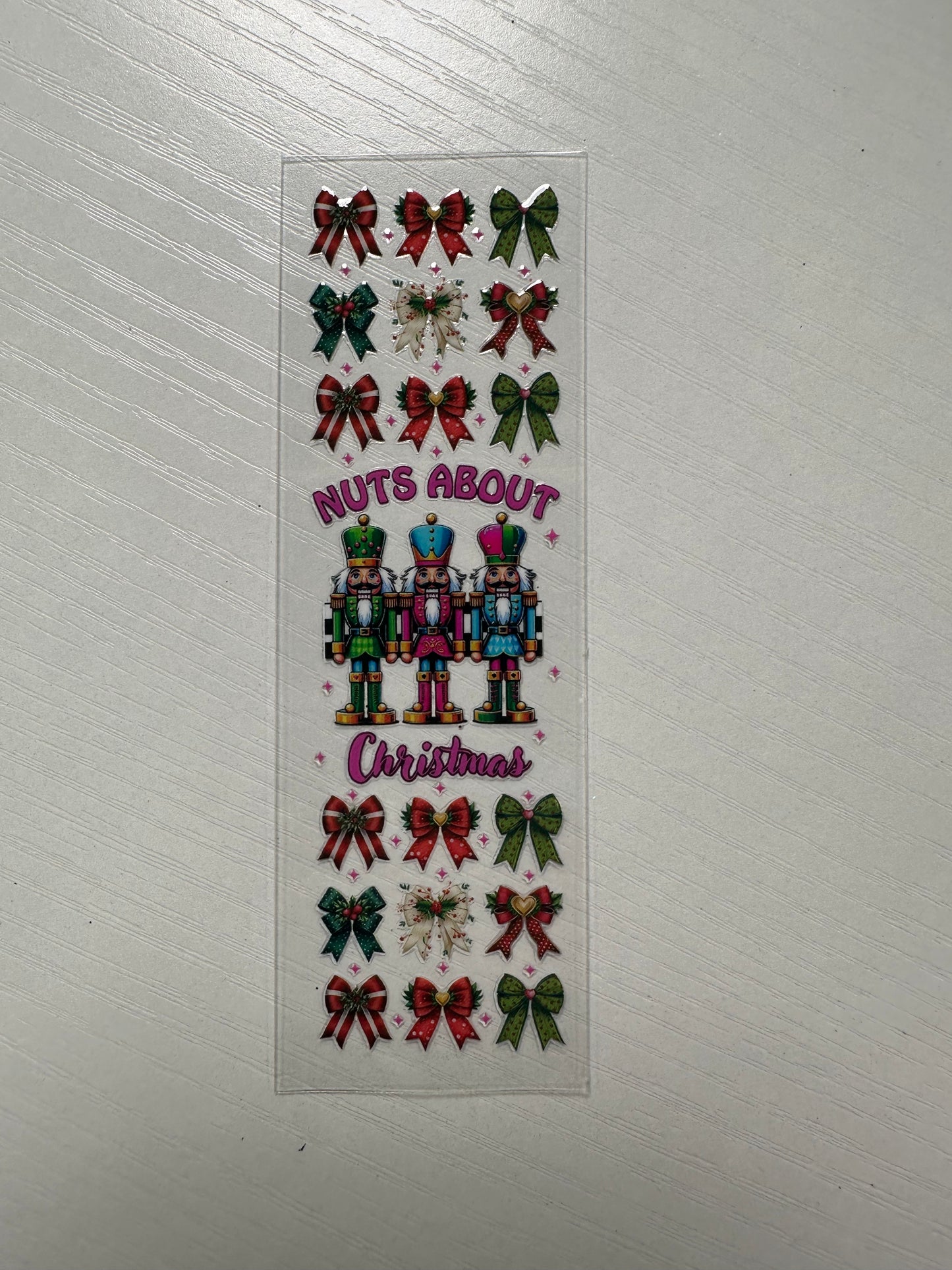 P23 nuts about christmas nutcracker pen decal