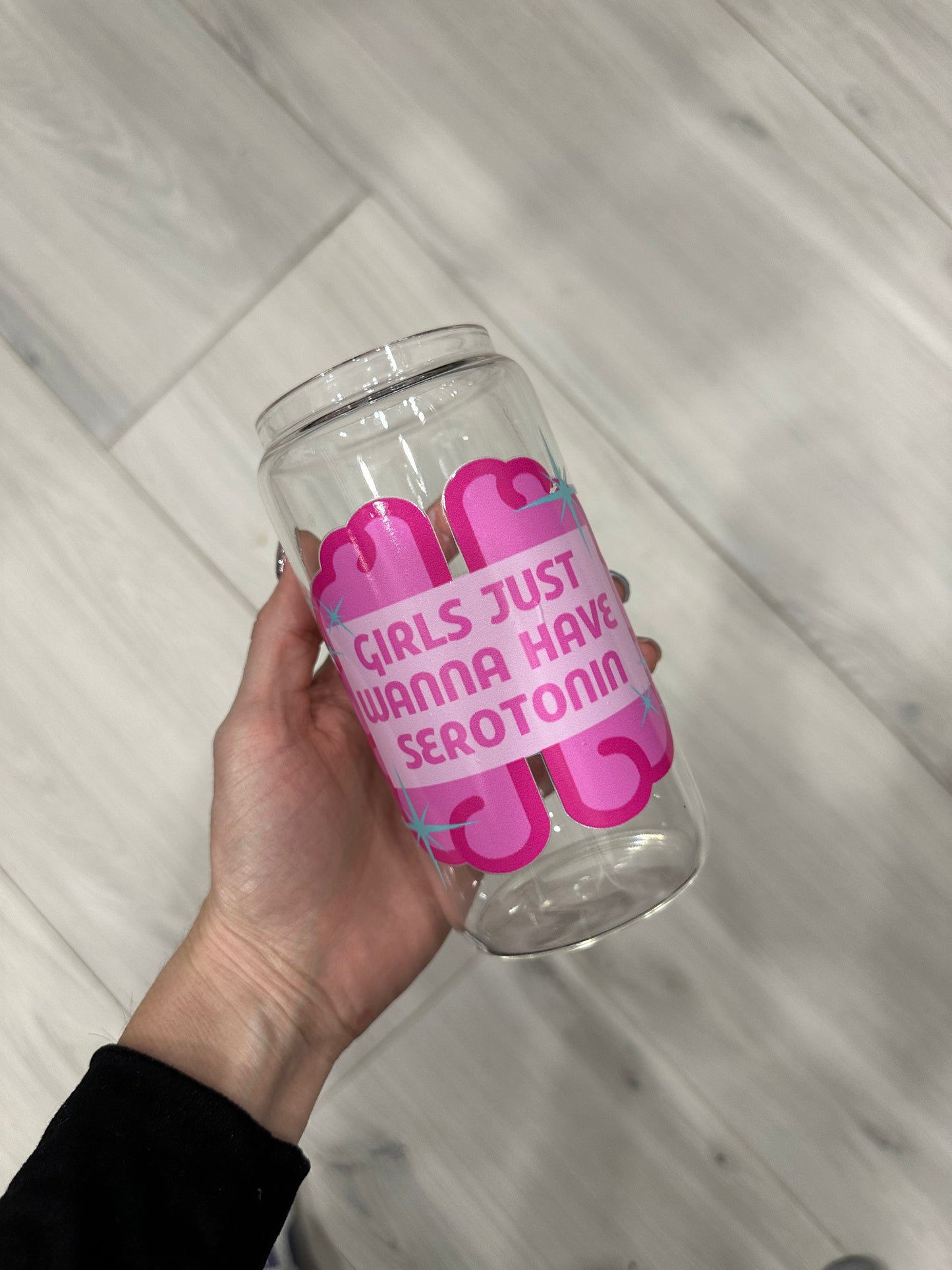 pre-made girls just wanna have serotonin cup
