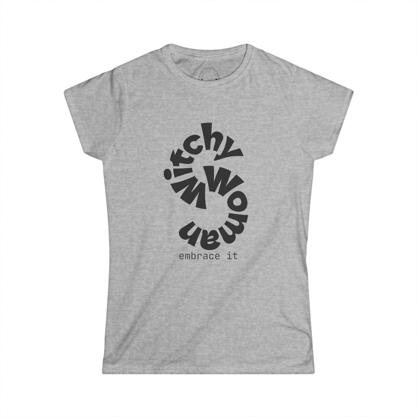 Witchy Woman Tee — Embrace It Skeleton Witch Graphic