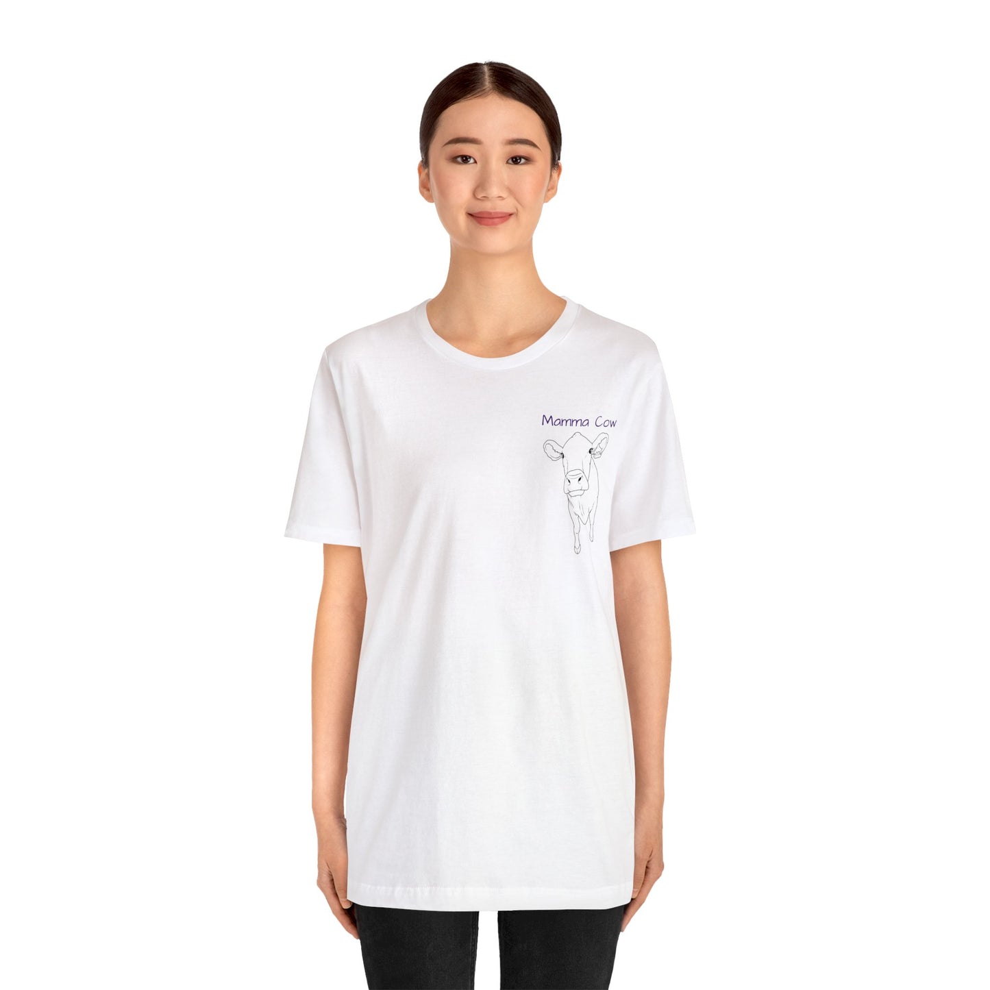 Country Girl Customs T-shirt with Mamma Cow outline