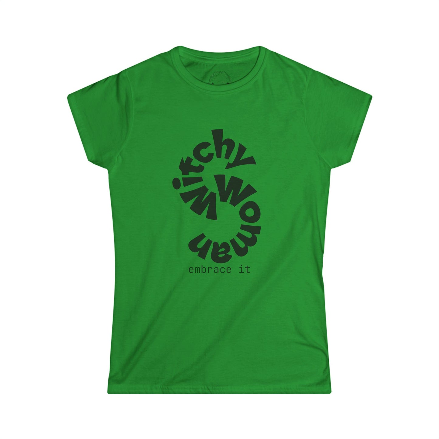 Witchy Woman Tee — Embrace It Skeleton Witch Graphic