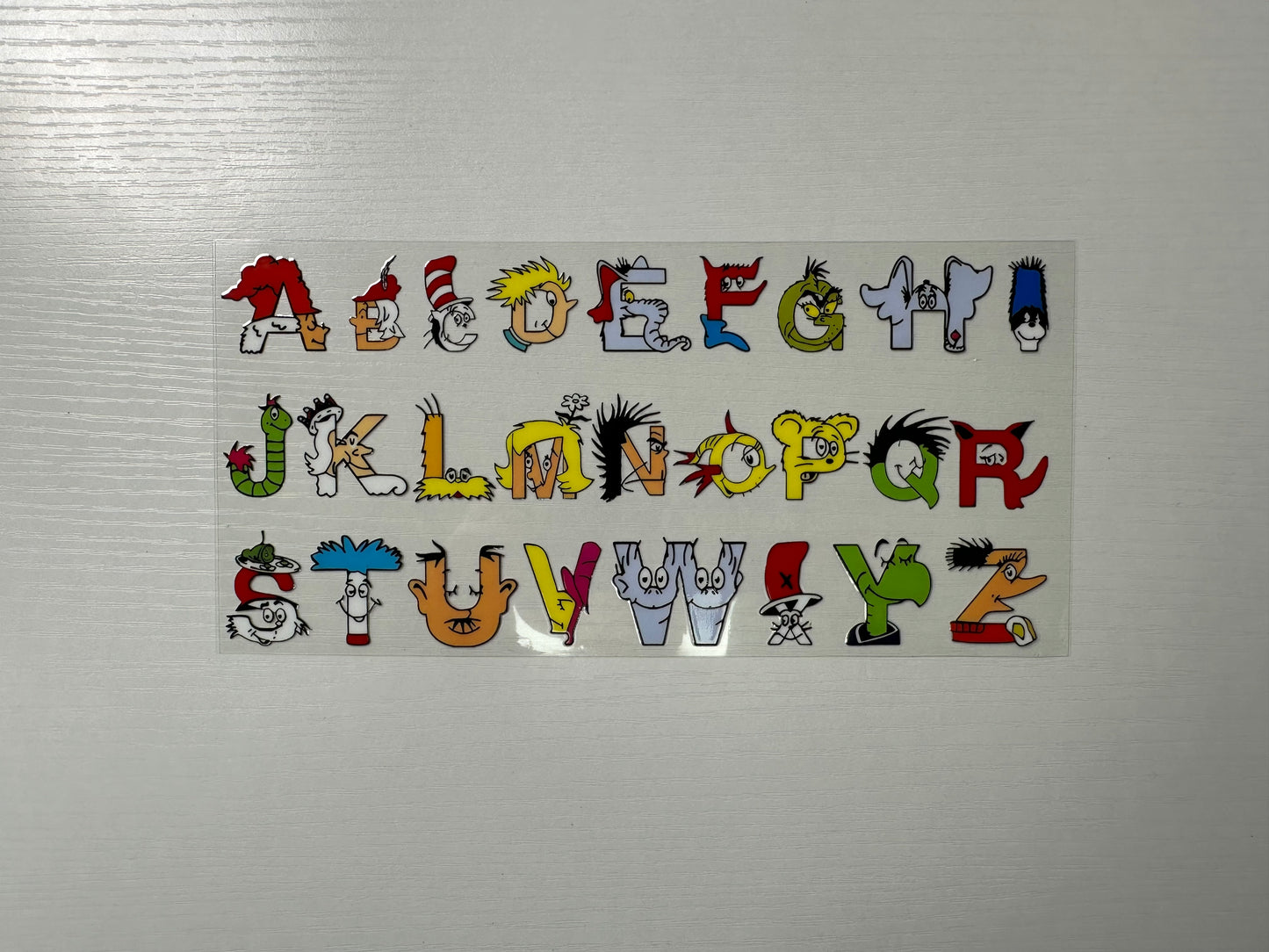 #136 - alphabet characters