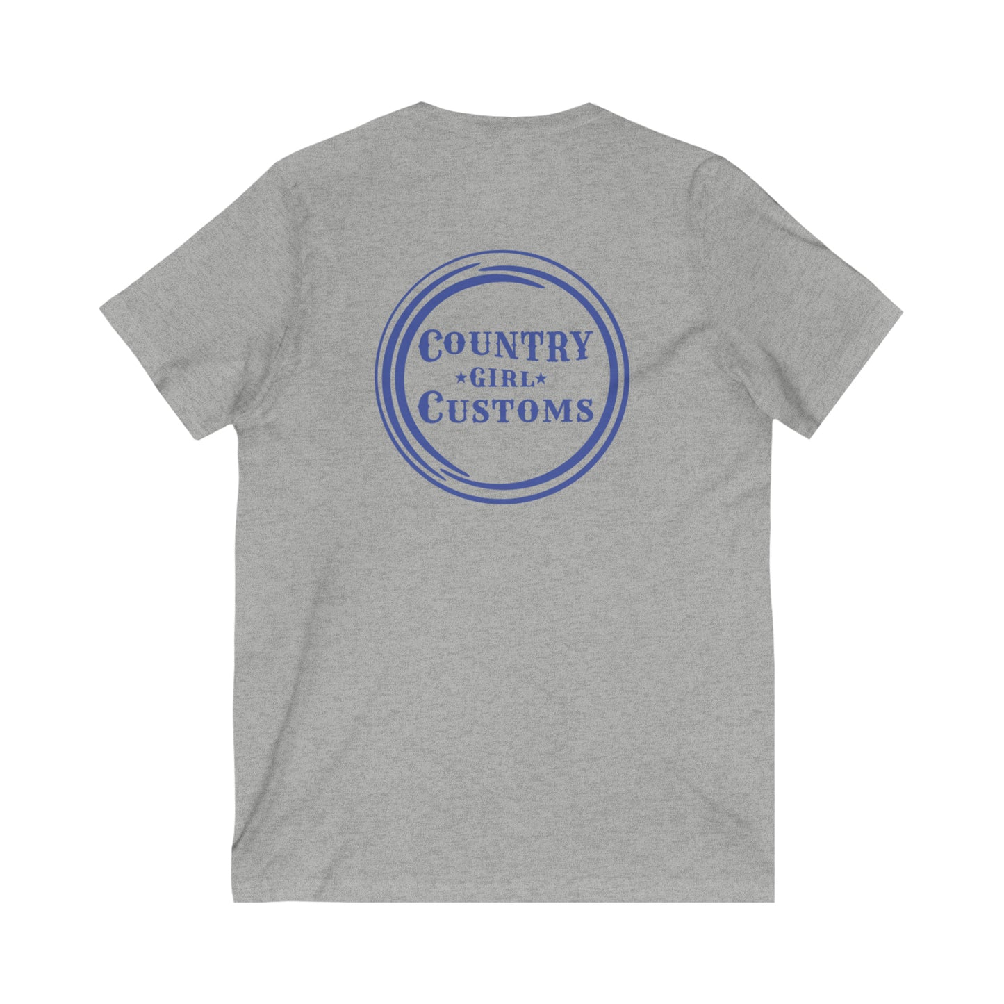 Unisex Jersey Short Sleeve V-Neck Tee