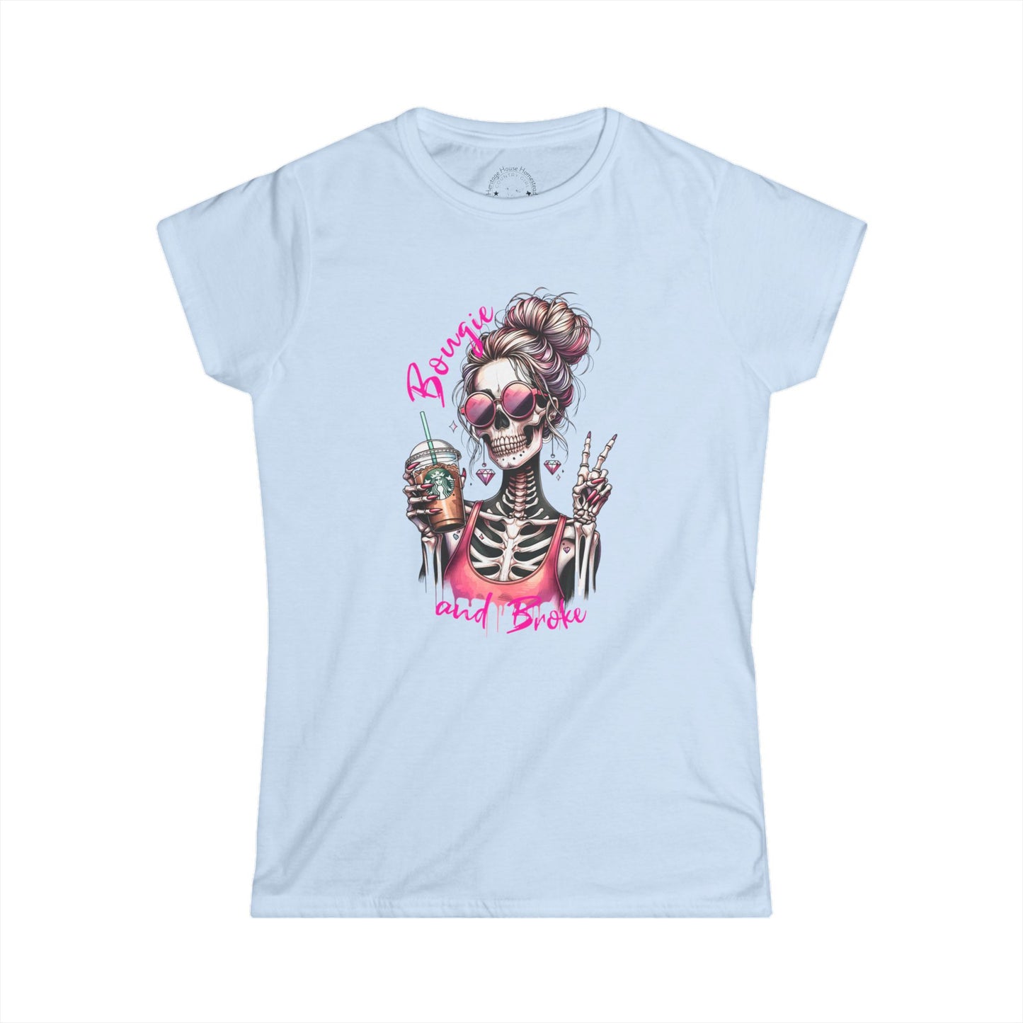 Bougie & Broke Women's Tee — Funny Graphic T-Shirt