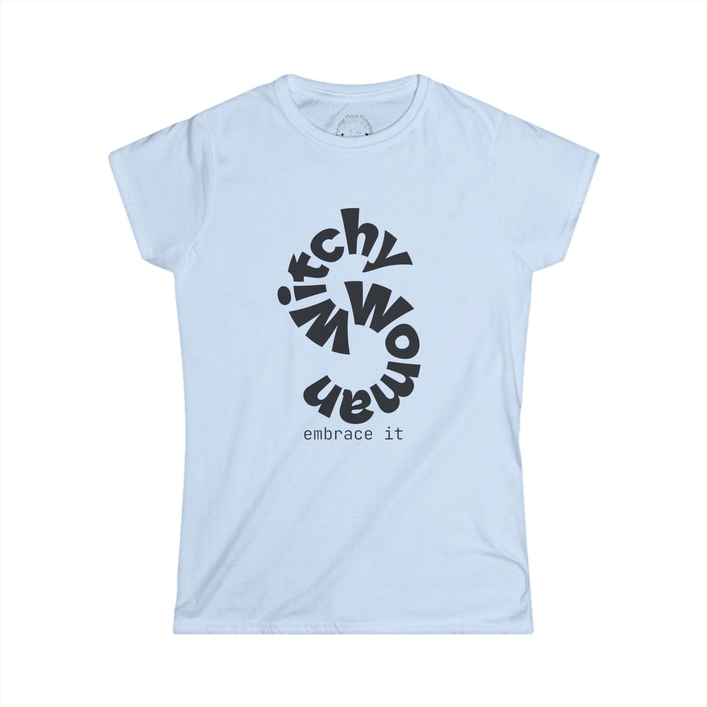 Witchy Woman Tee — Embrace It Skeleton Witch Graphic