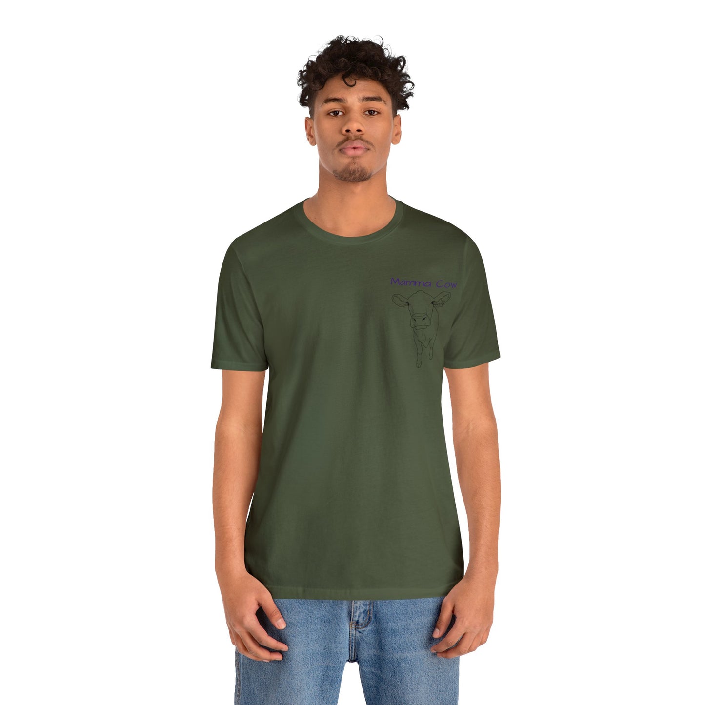 Country Girl Customs T-shirt with Mamma Cow outline