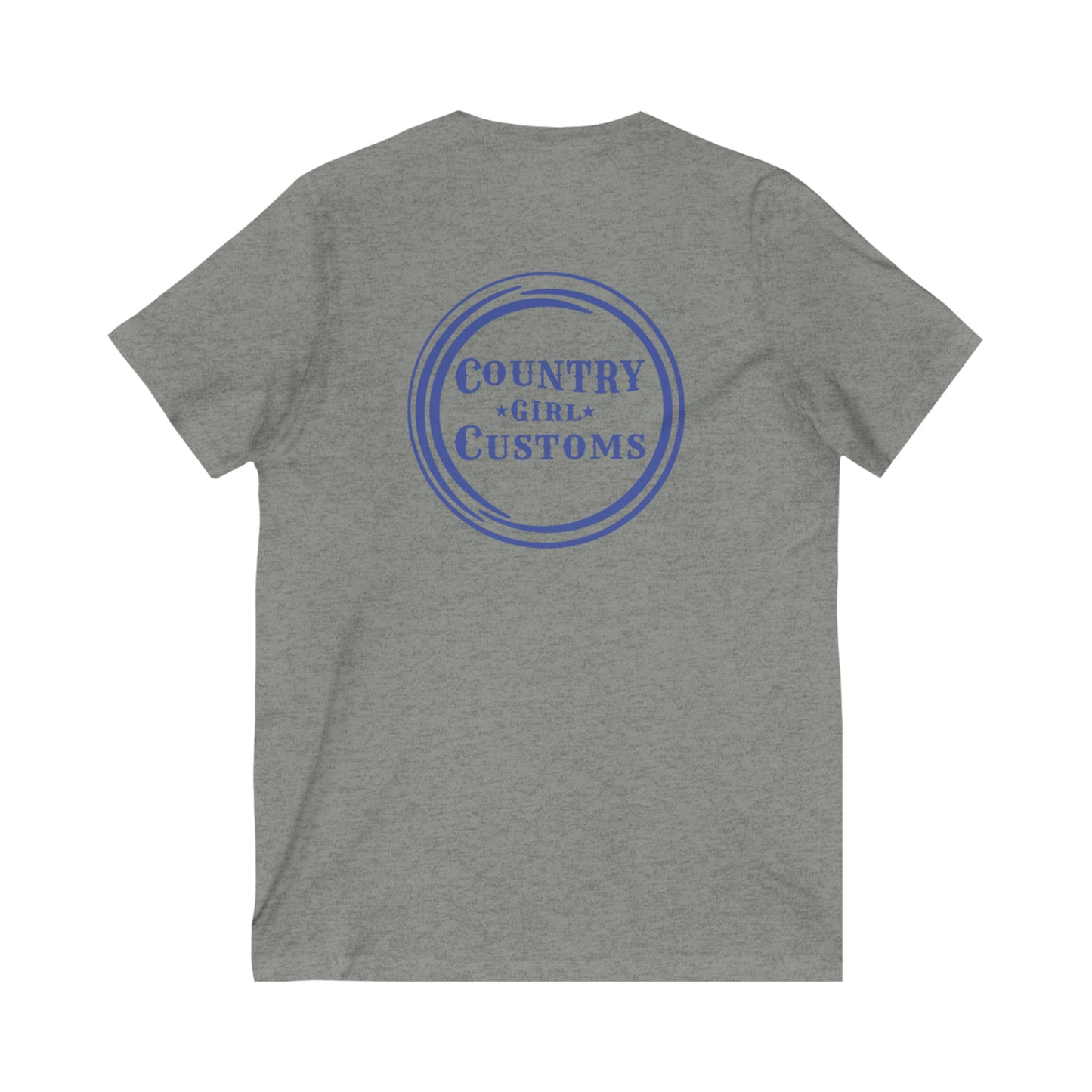 Unisex Jersey Short Sleeve V-Neck Tee