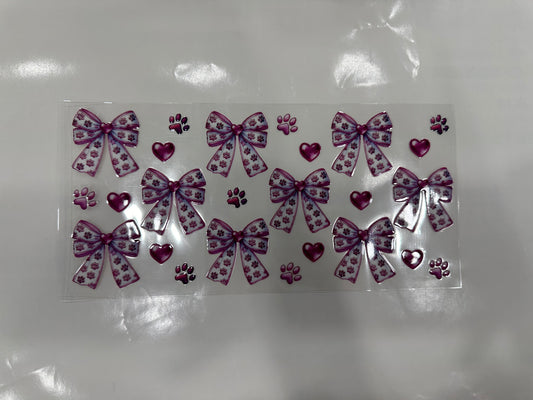 #222 - paw print bows small
