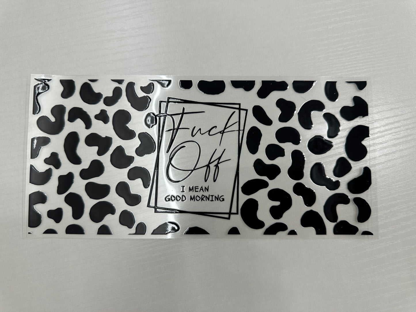 #31 - FO, i mean good morning, blk leopard