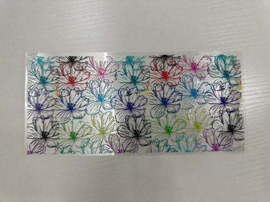 #33 - multicolored flower lines