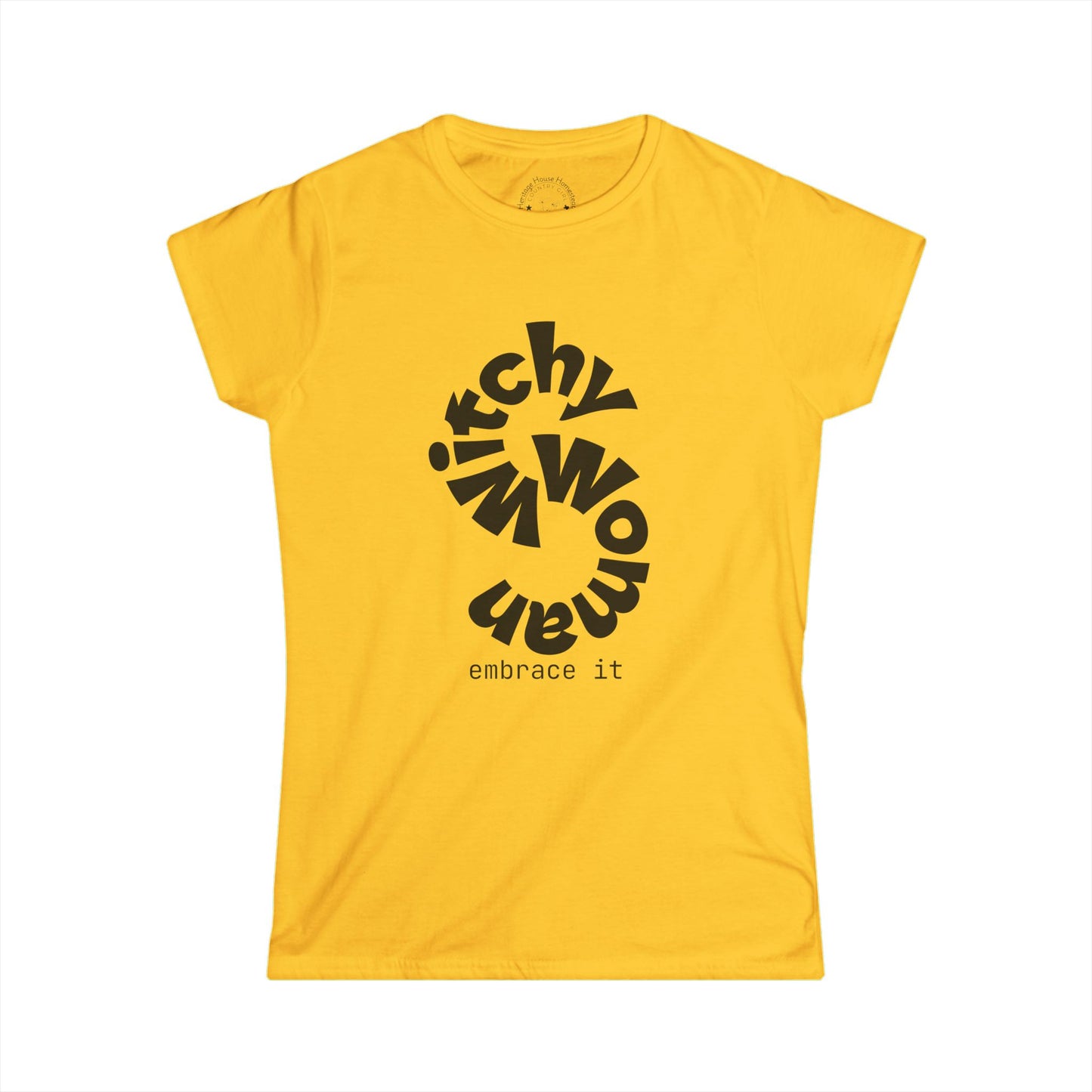 Witchy Woman Tee — Embrace It Skeleton Witch Graphic
