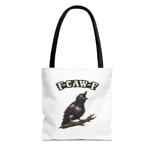 Witchy Crow Tote Bag — "I Put a Spell on You" Gothic Raven AOP Tote