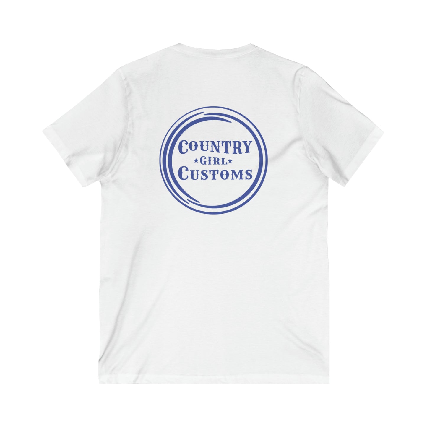 Unisex Jersey Short Sleeve V-Neck Tee