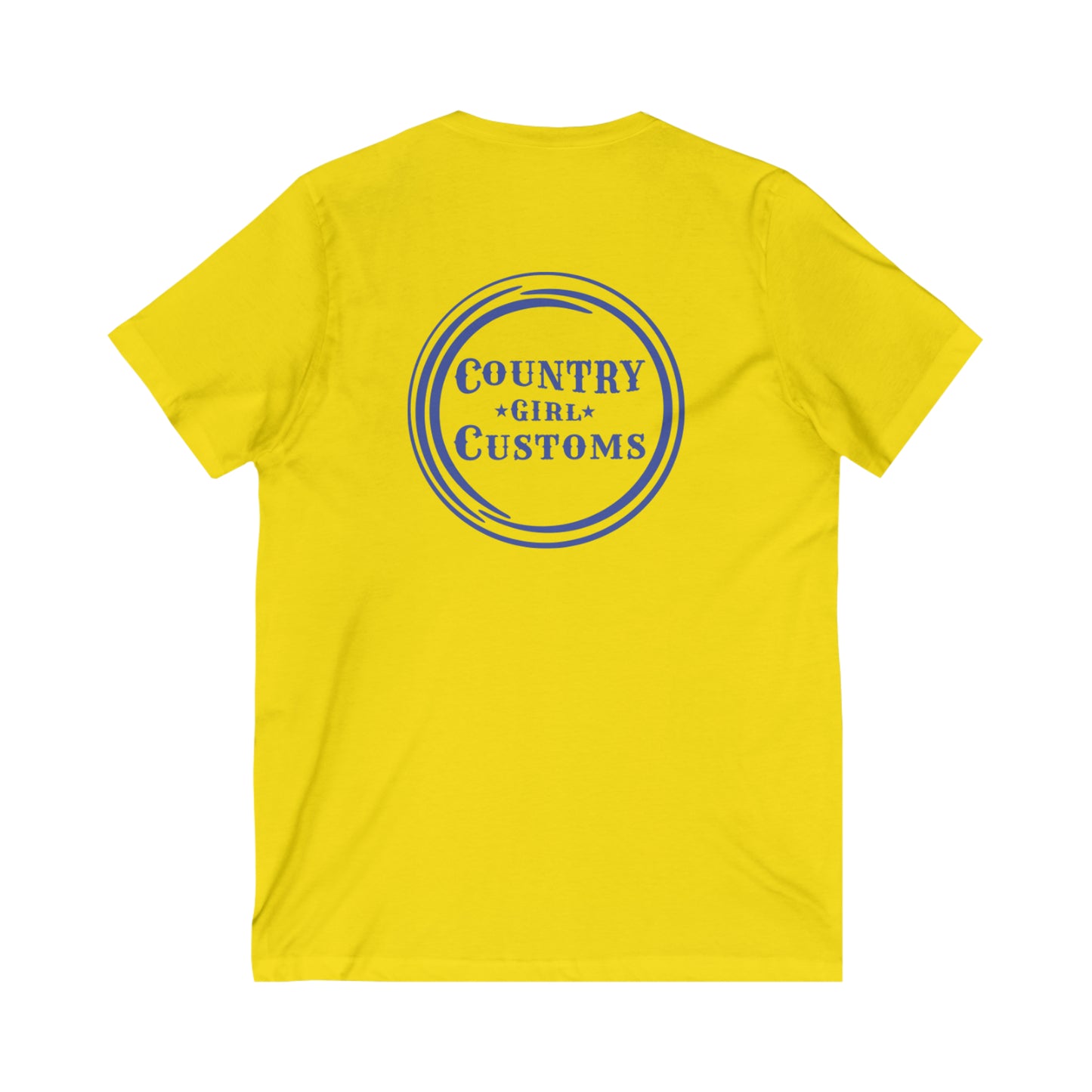 Unisex Jersey Short Sleeve V-Neck Tee