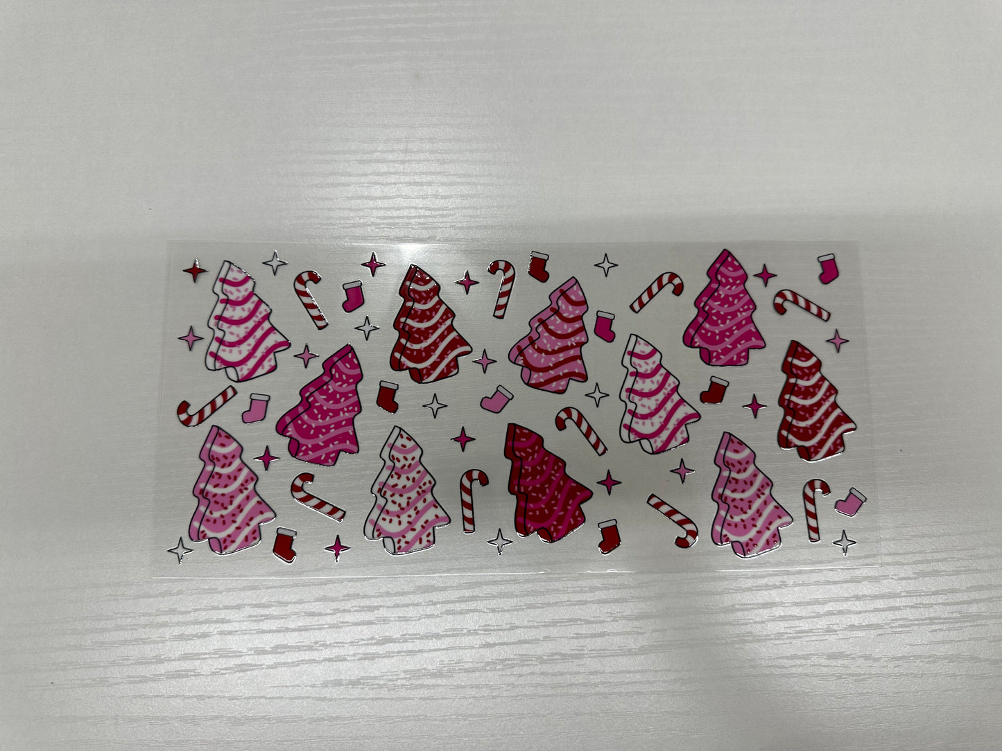 #69 - pink green little trees