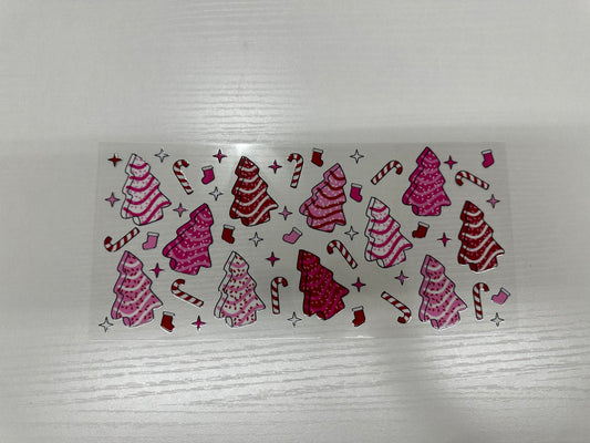 #69 - pink green little trees