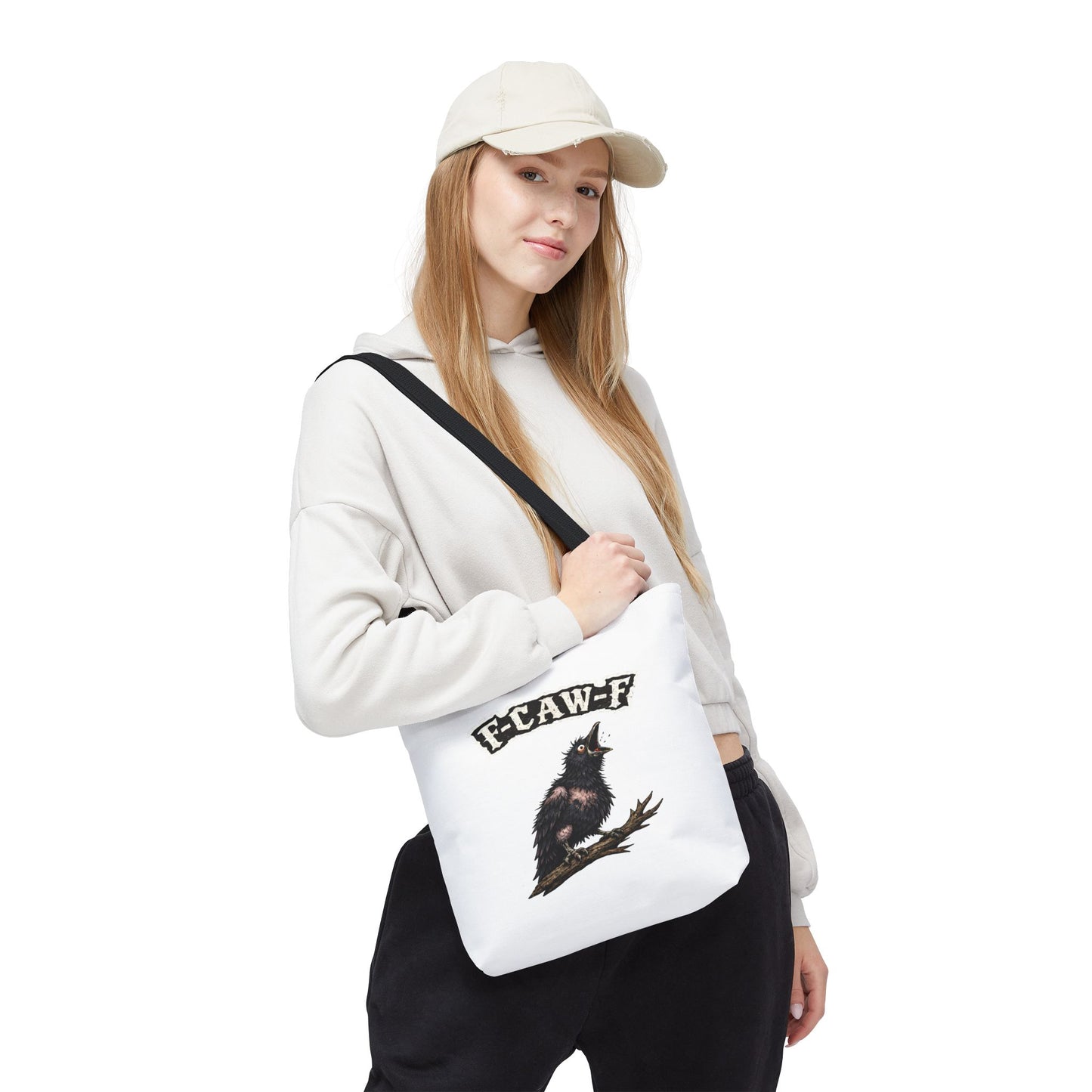 Witchy Crow Tote Bag — "I Put a Spell on You" Gothic Raven AOP Tote