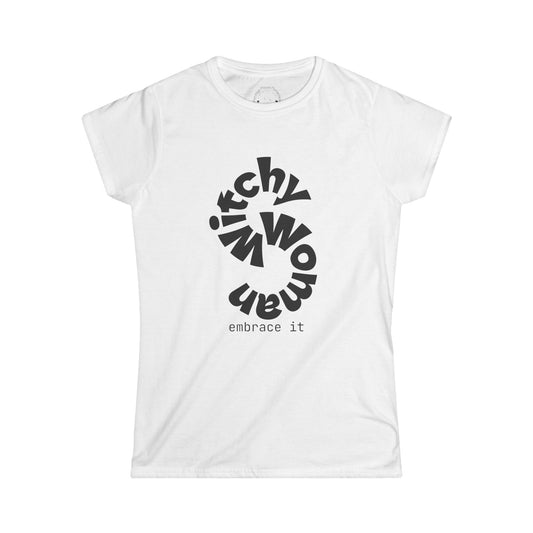 Witchy Woman Tee — Embrace It Skeleton Witch Graphic