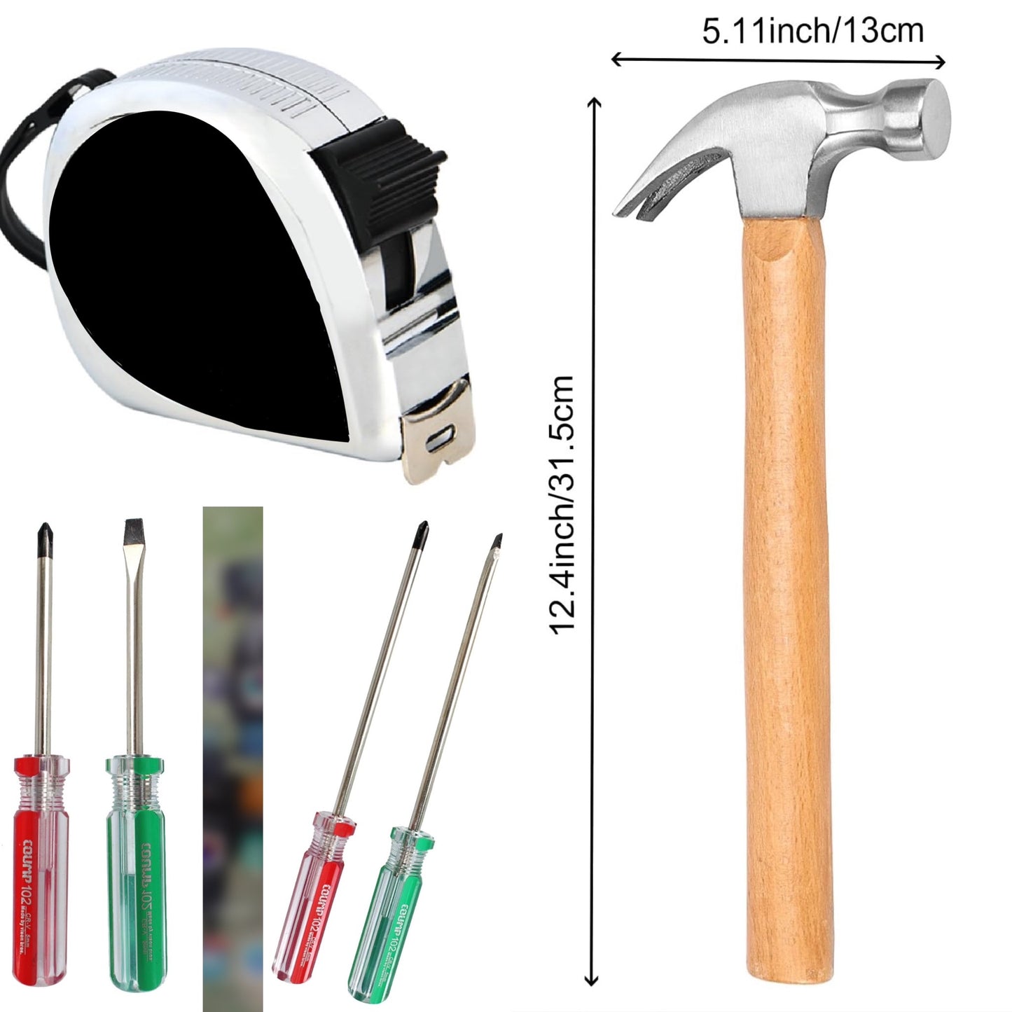 glitter tool set - 6 piece